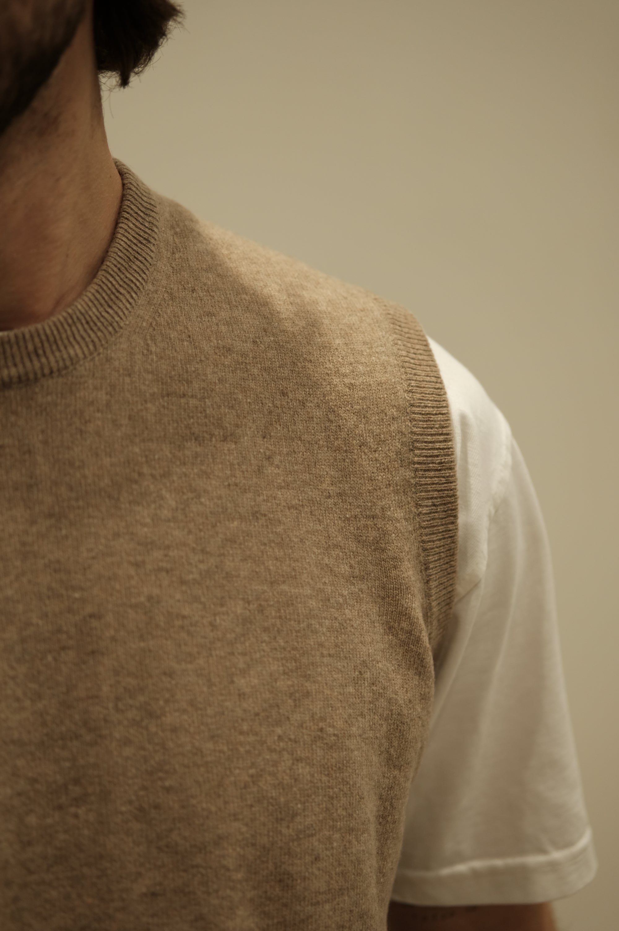 Gaffi & Co. Gilet Girocollo Beige