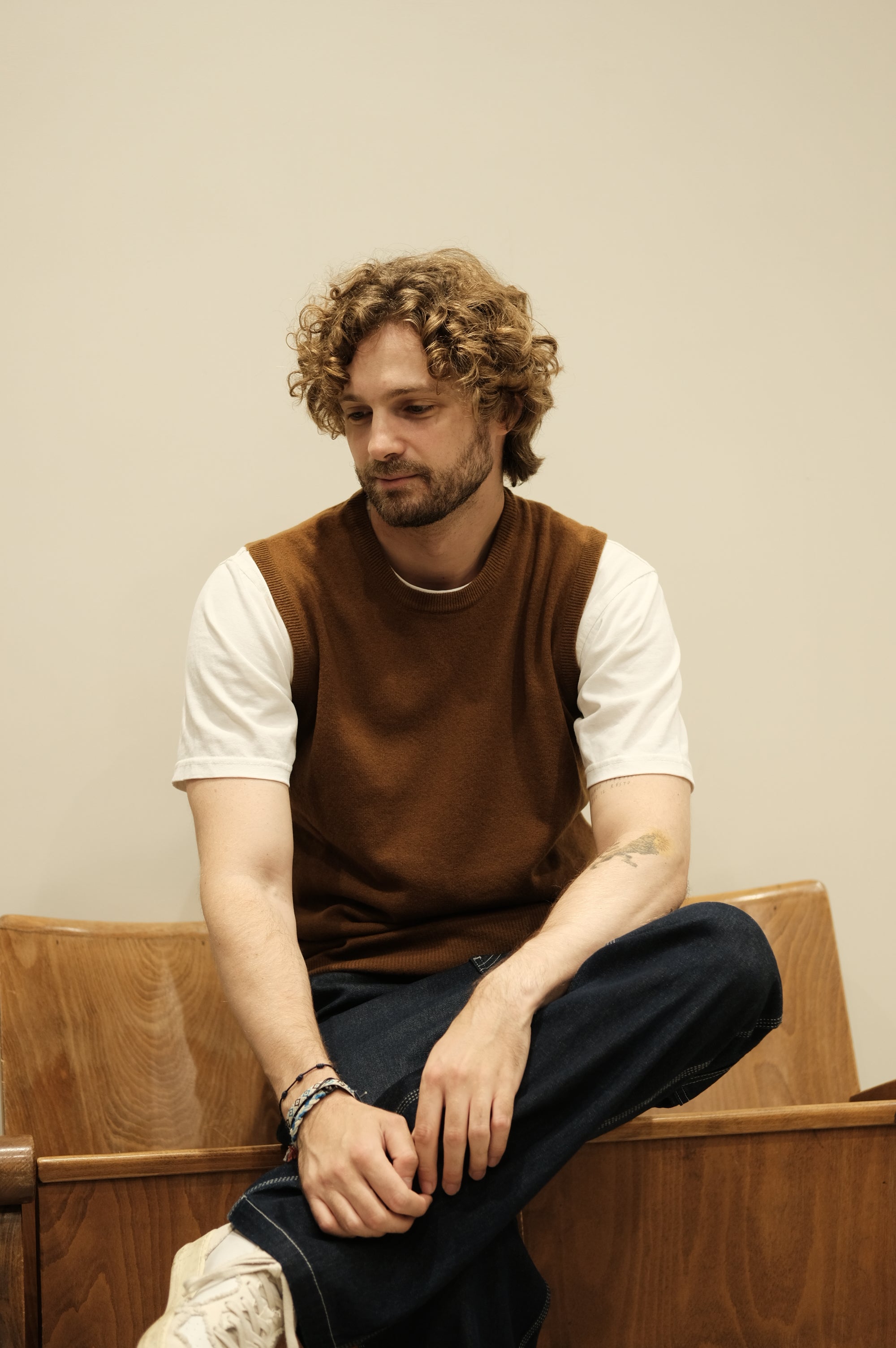 Gaffi & Co. Gilet Girocollo Tabacco