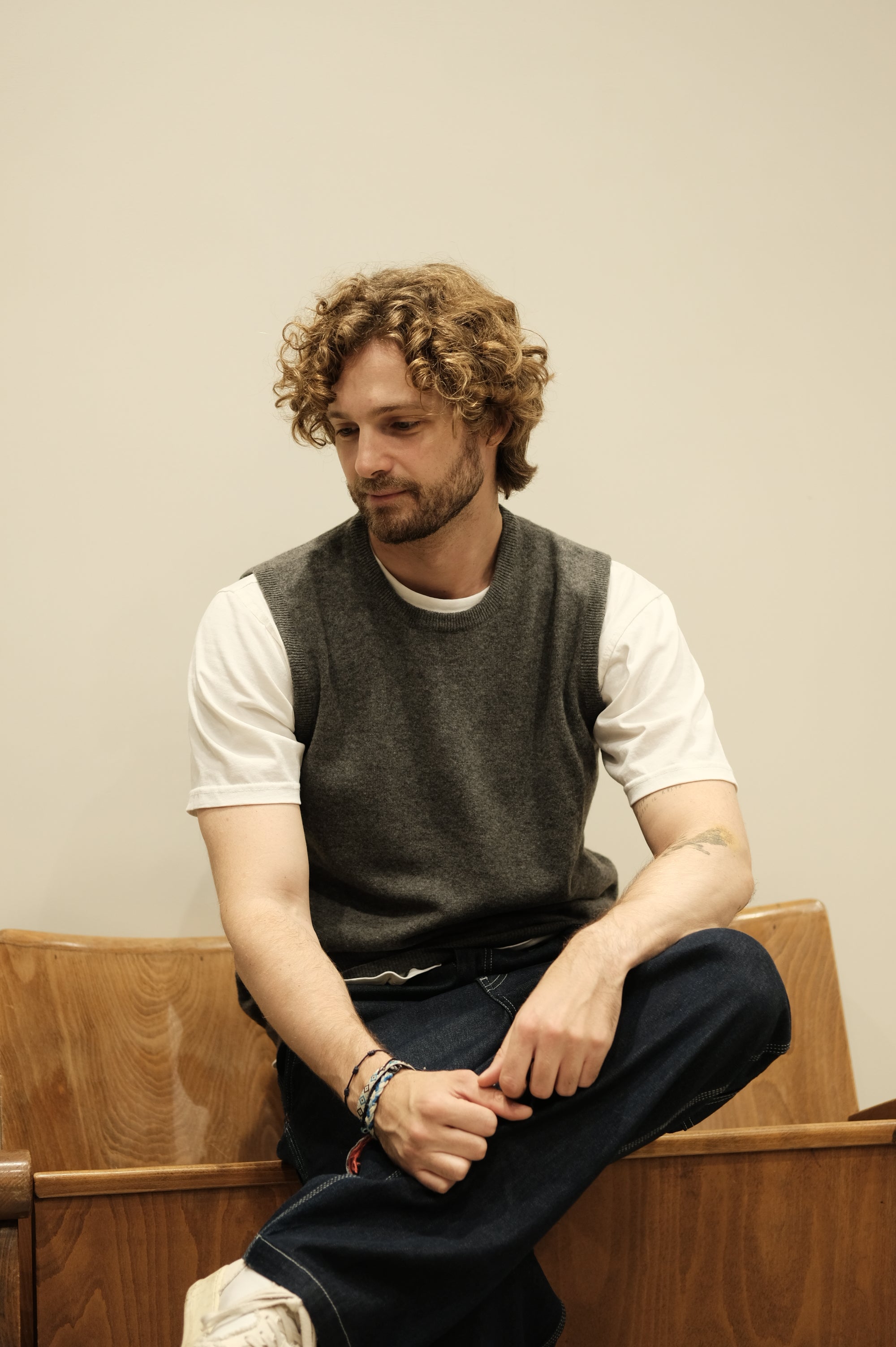 Gaffi & Co. Gilet Girocollo Grigio Scuro