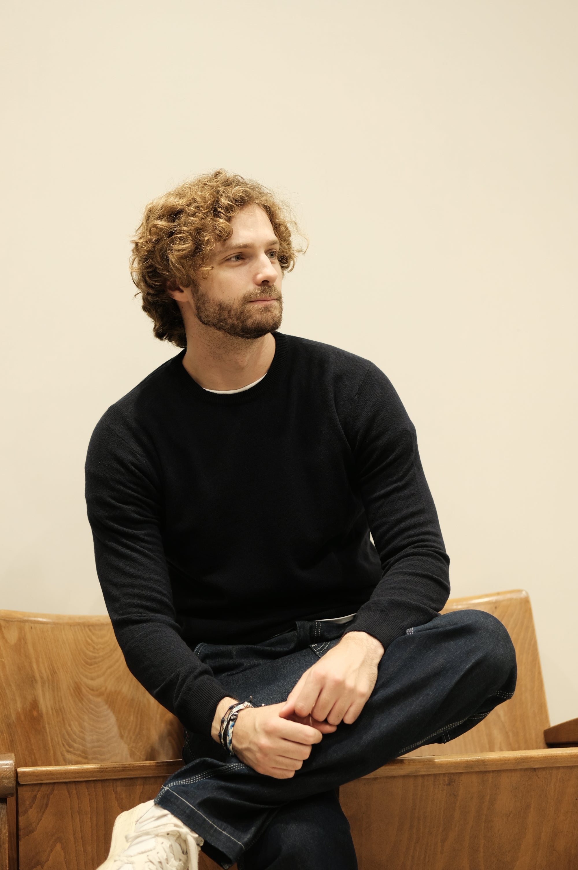 Gaffi & Co. Maglia Girocollo Lana Blu