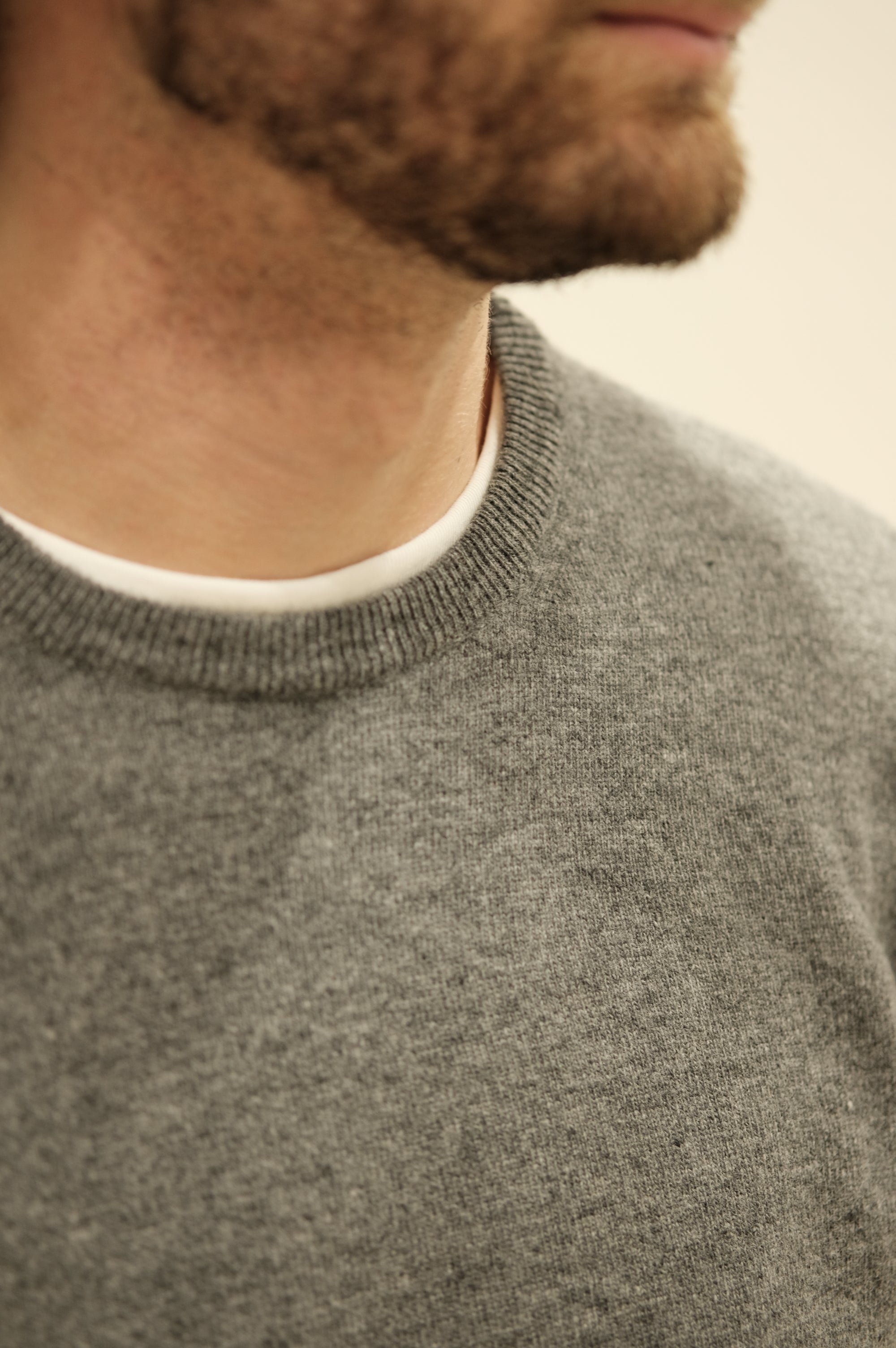 Gaffi & Co. Maglia Girocollo Lana Grigio Scuro