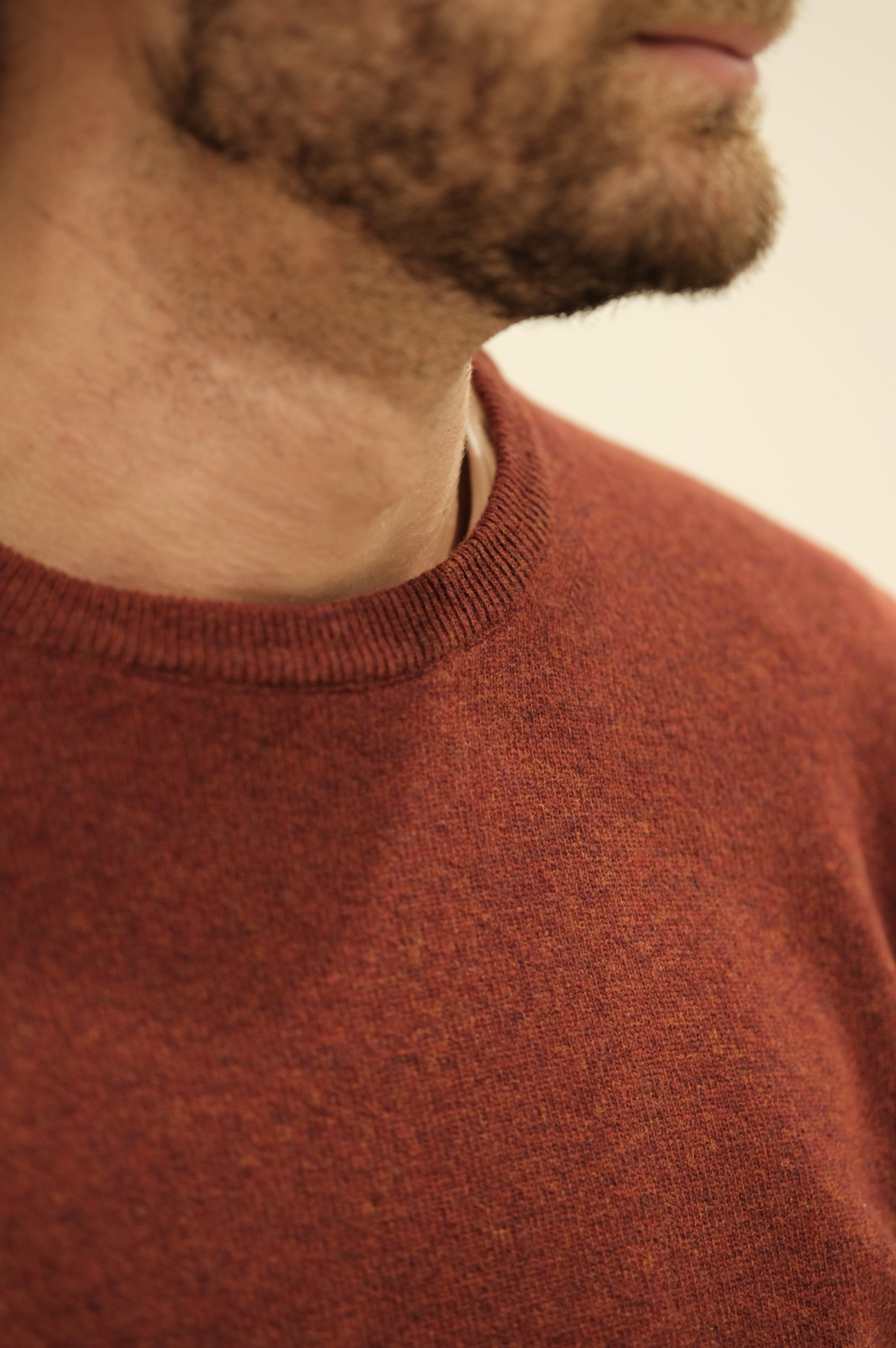 Gaffi & Co. Maglia Girocollo Lana Ruggine