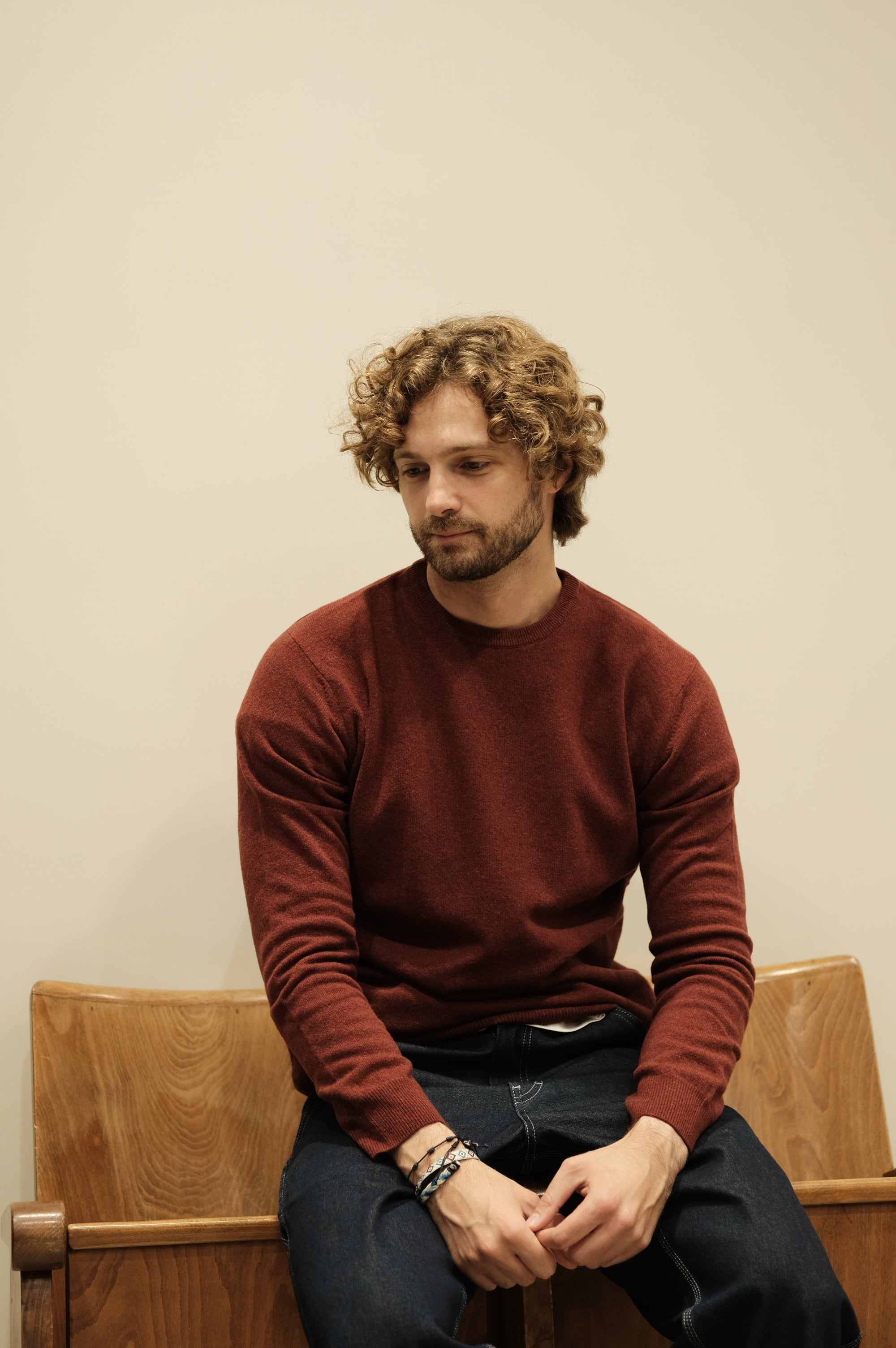Gaffi & Co. Maglia Girocollo Lana Ruggine