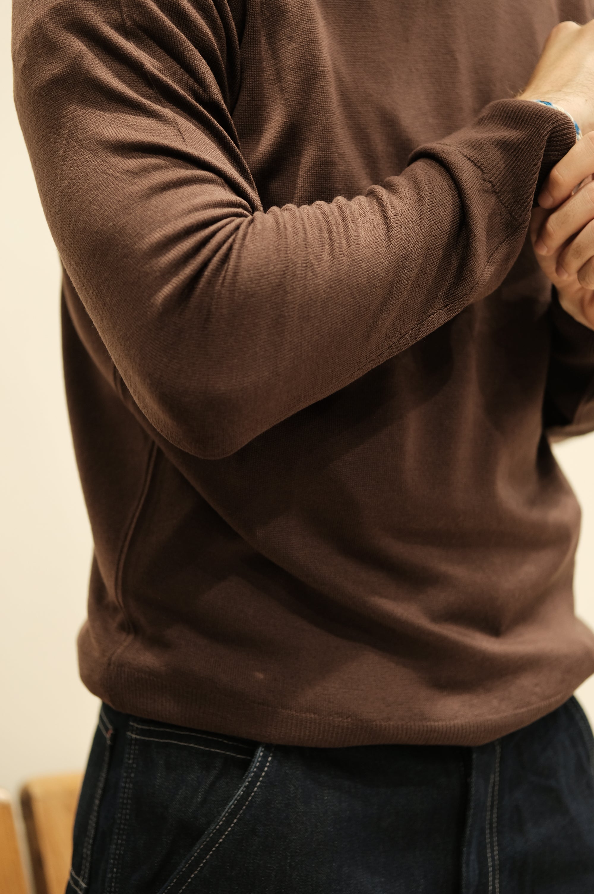 Gaffi & Co. Maglia Girocollo Lana Merino Moro