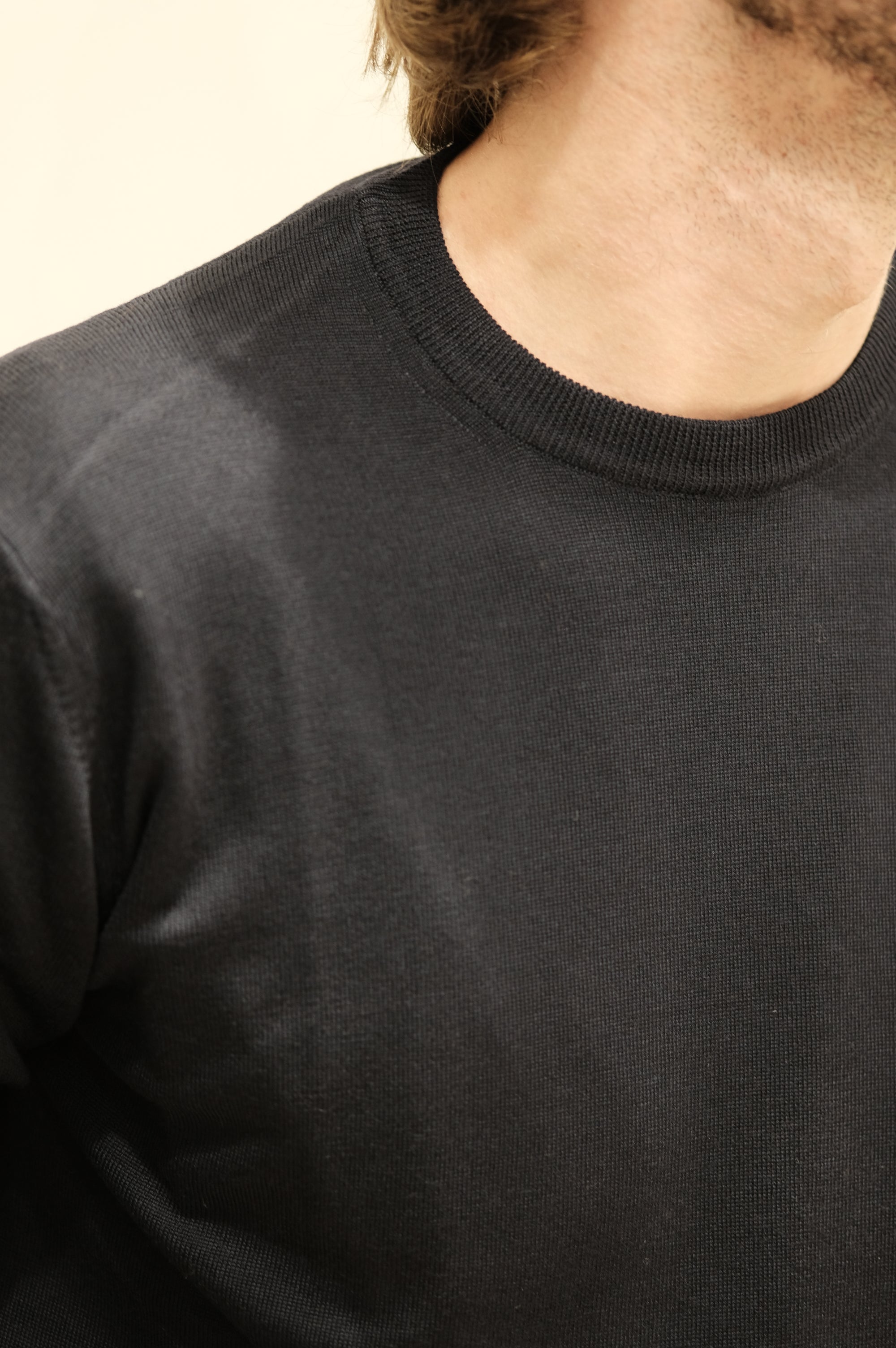 Gaffi & Co. Maglia Girocollo Lana Merino Blu