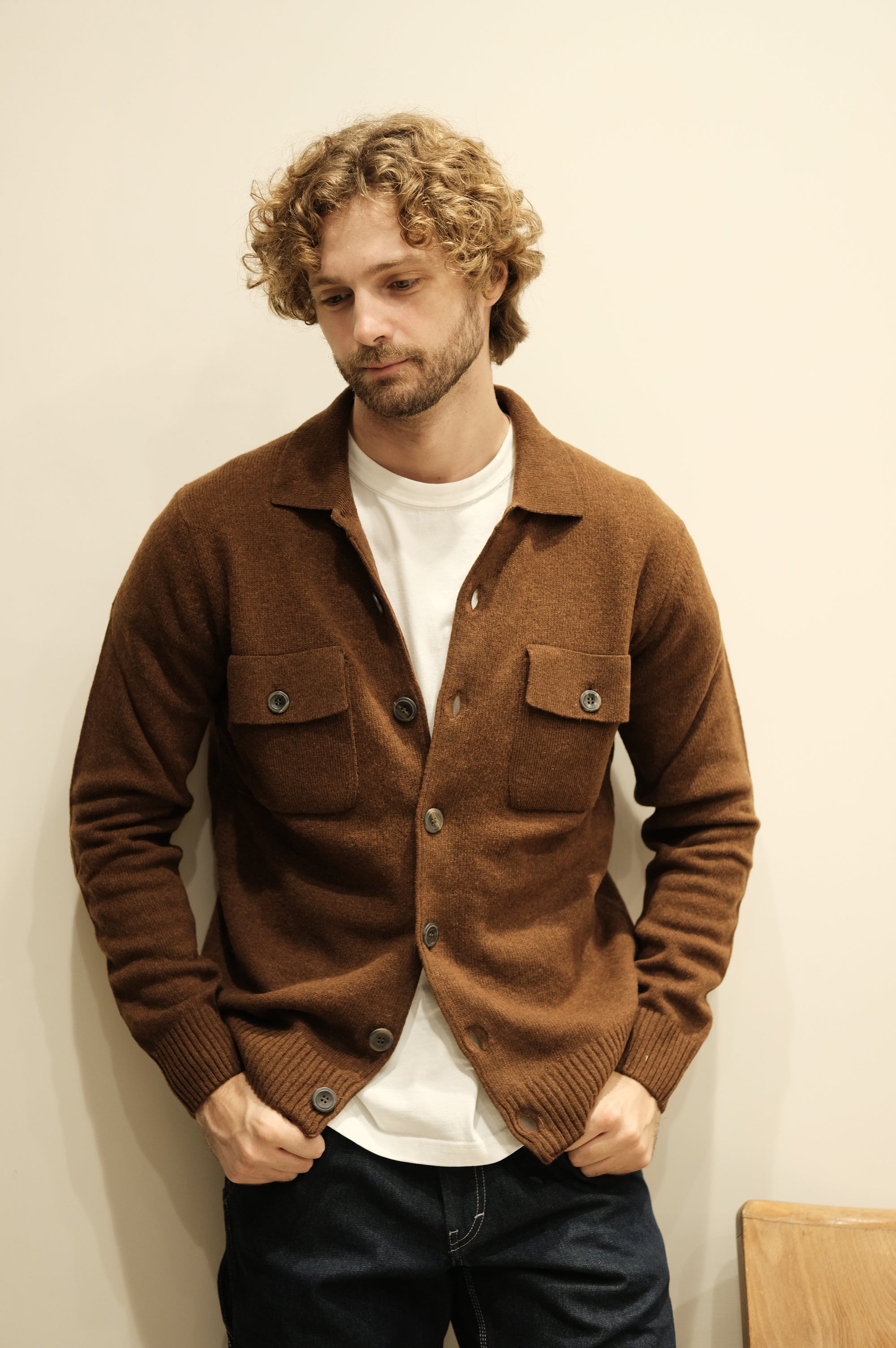 Gaffi & Co. Giacca Bottoni Tabacco