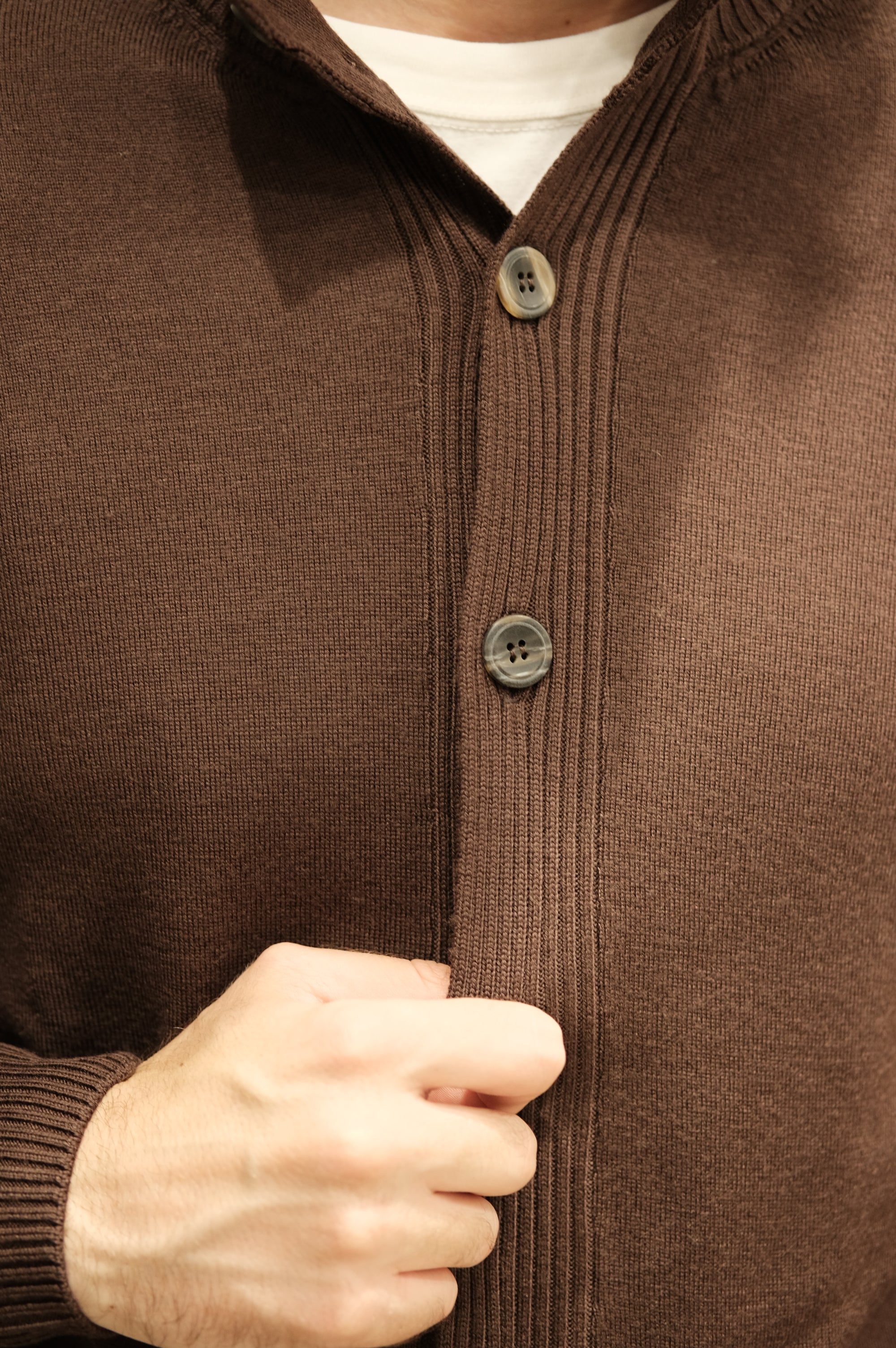 Gaffi & Co. Giacca Bottoni Lana Merino Moro