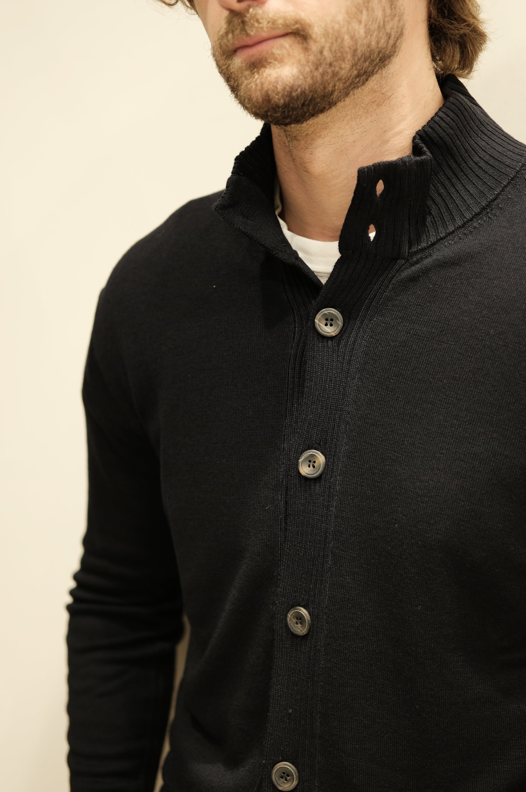 Gaffi & Co. Giacca Bottoni Lana Merino Blu