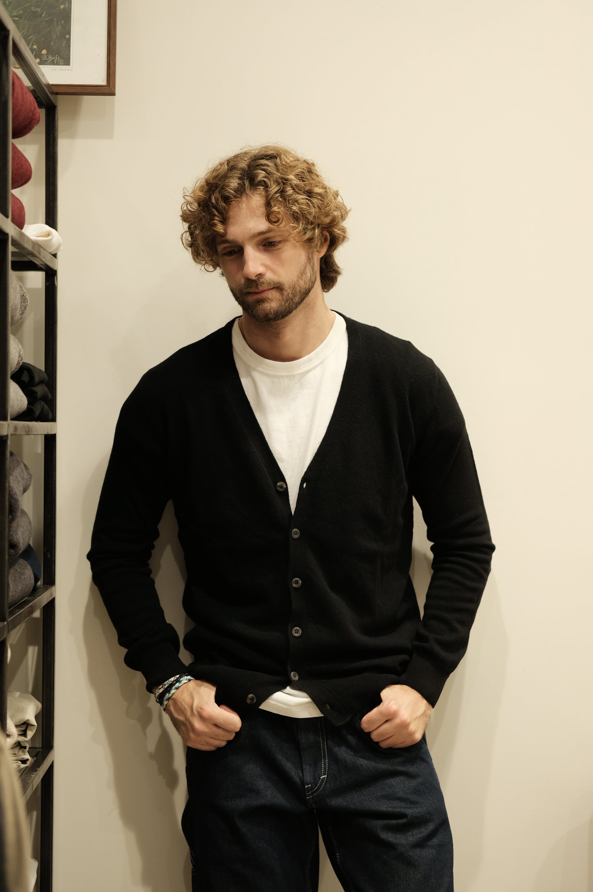 Gaffi & Co. Cardigan Bottoni Nero
