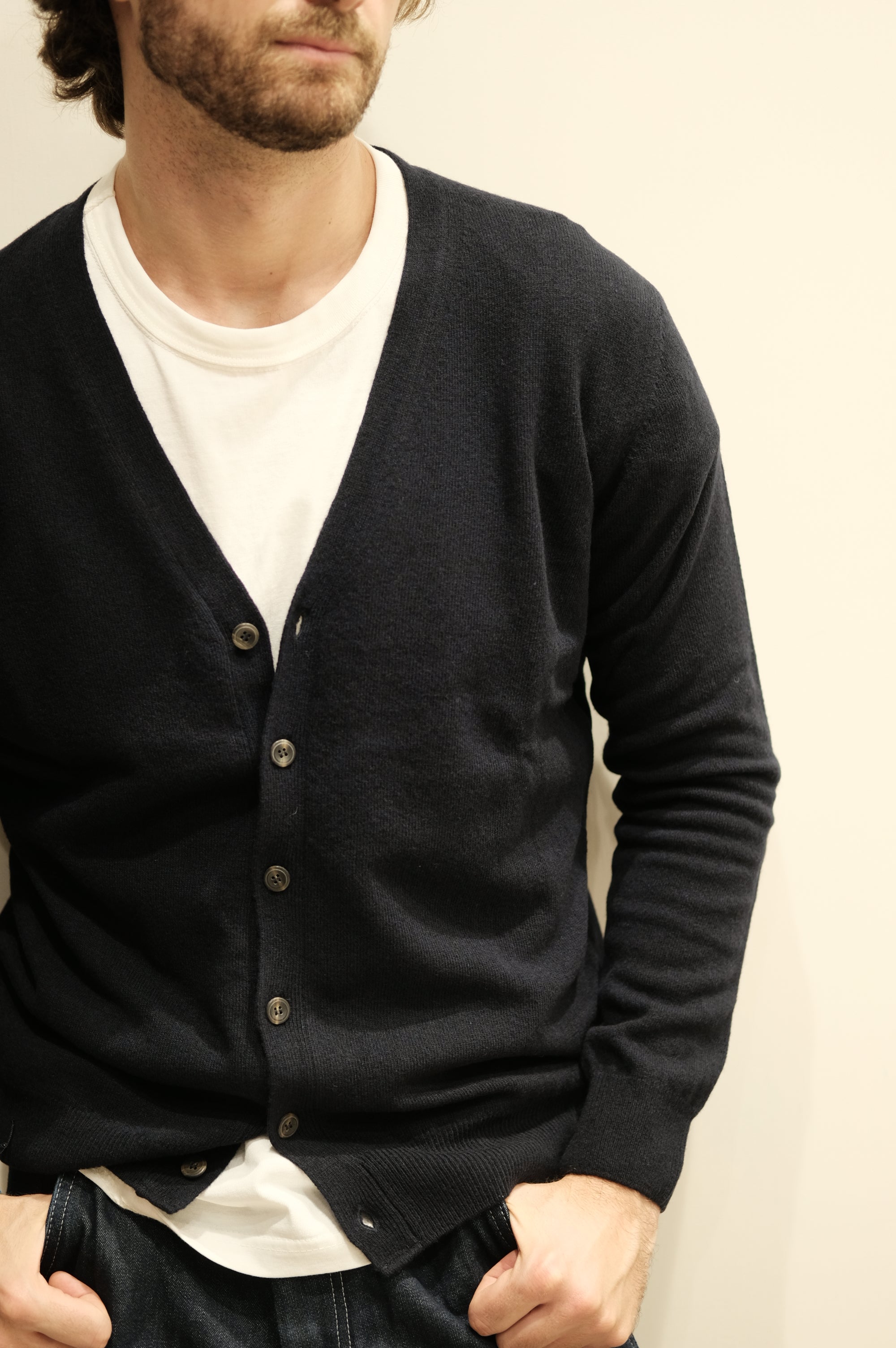 Gaffi & Co. Cardigan Bottoni Blu