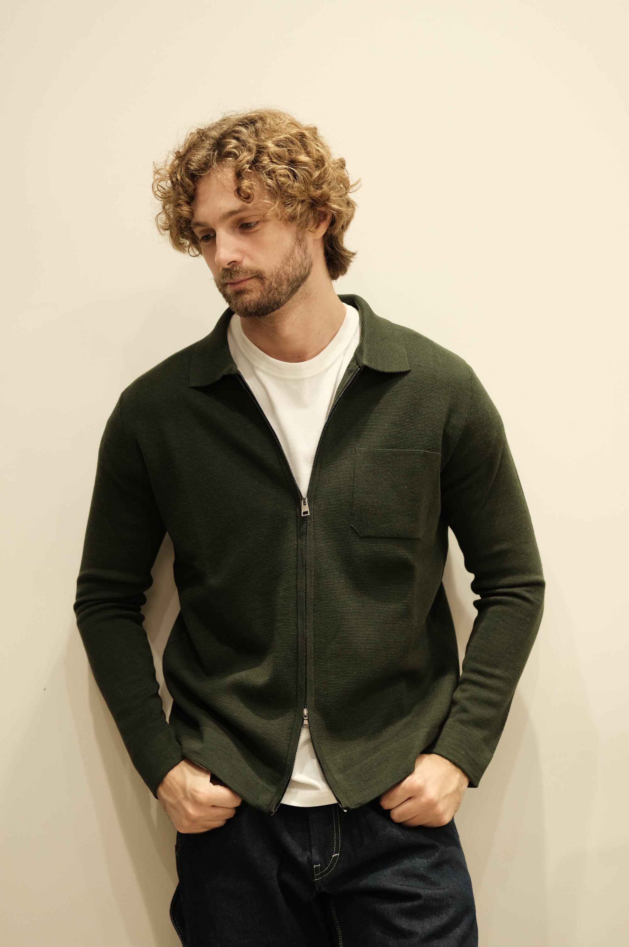 Gaffi & Co. Giacca Zip M/L 5077 Militare