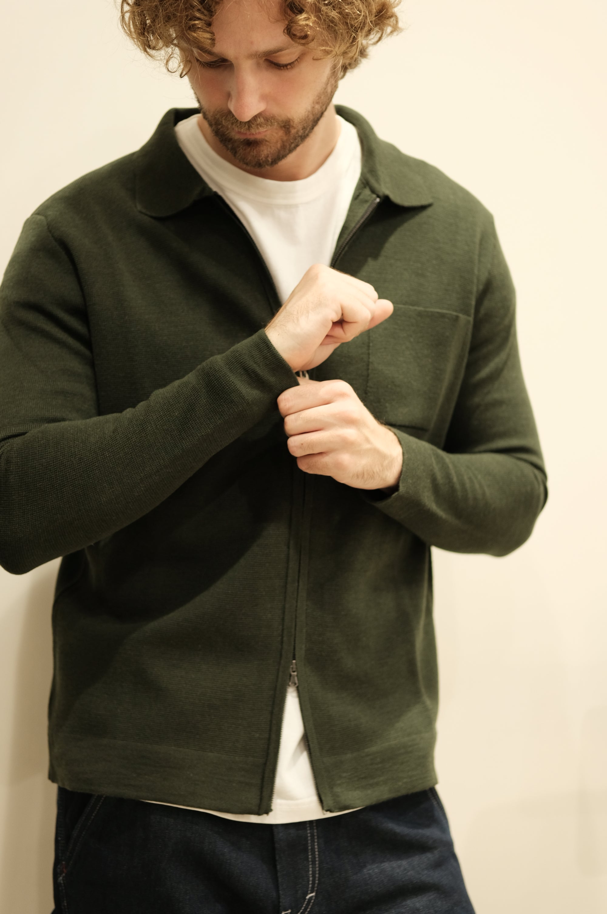 Gaffi & Co. Giacca Zip M/L 5077 Militare