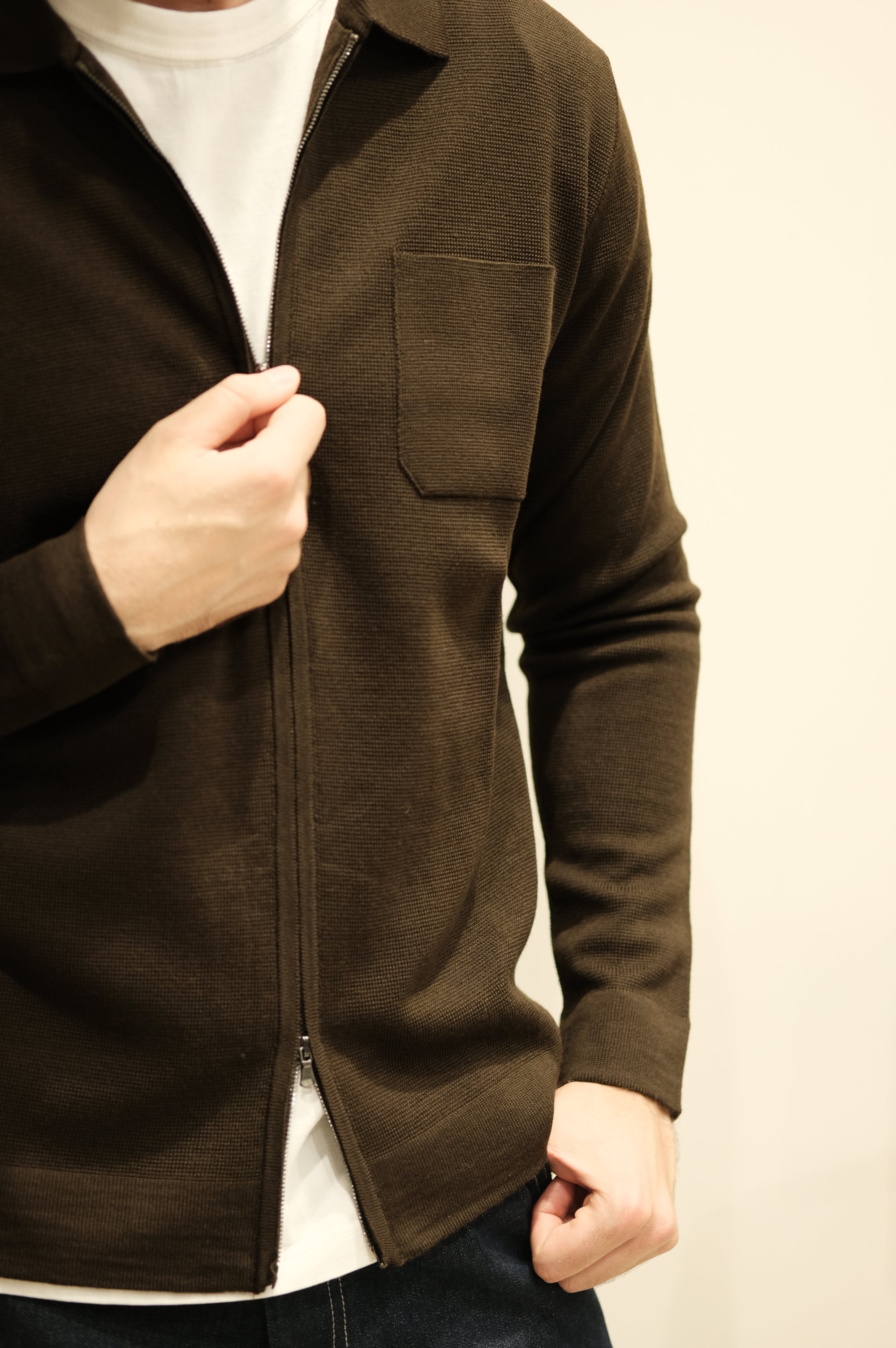 Gaffi & Co. Giacca Zip M/L 5077 Moro