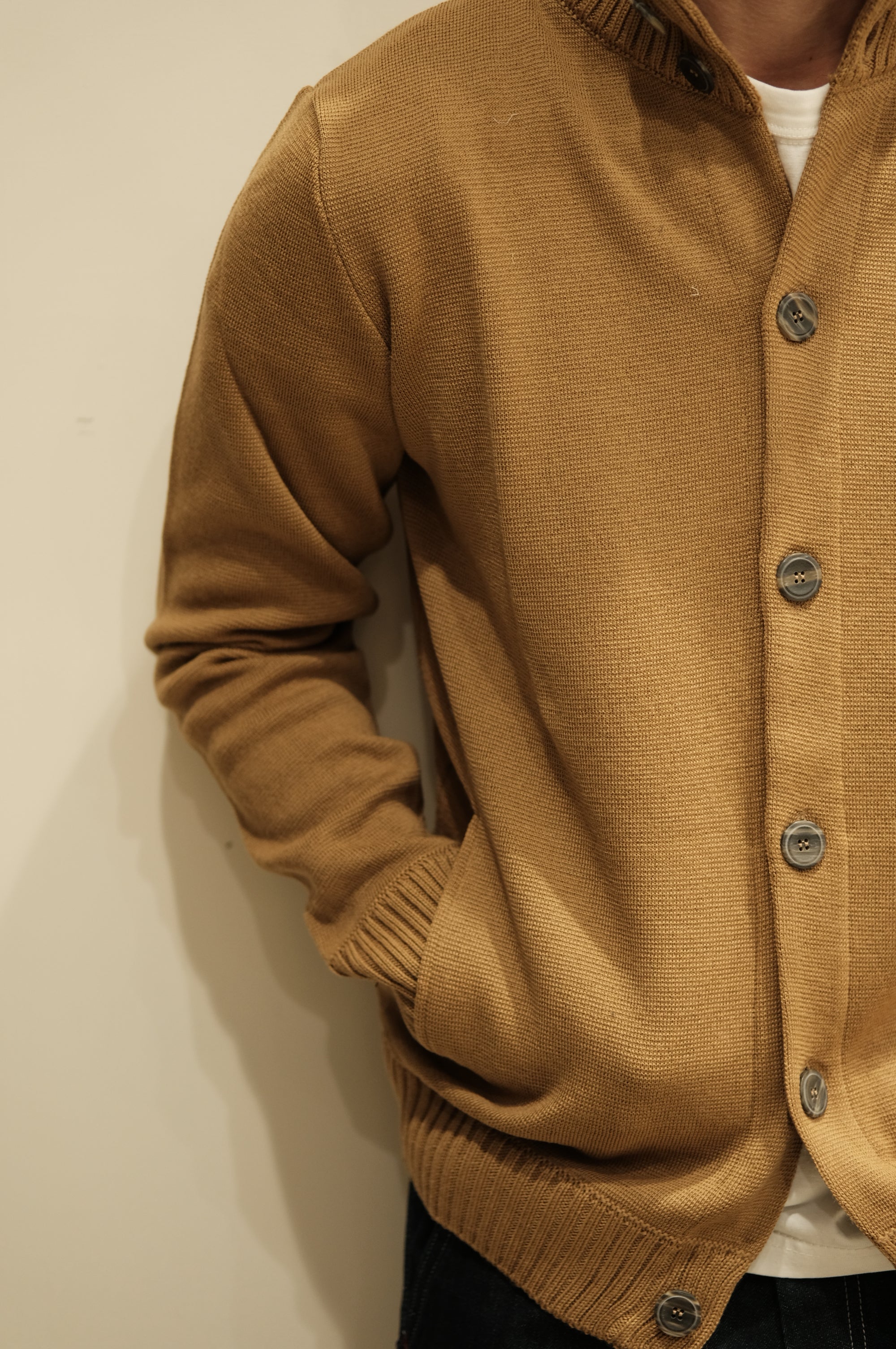 Gaffi & Co. Bomber Bottoni 1.3308 Cammello