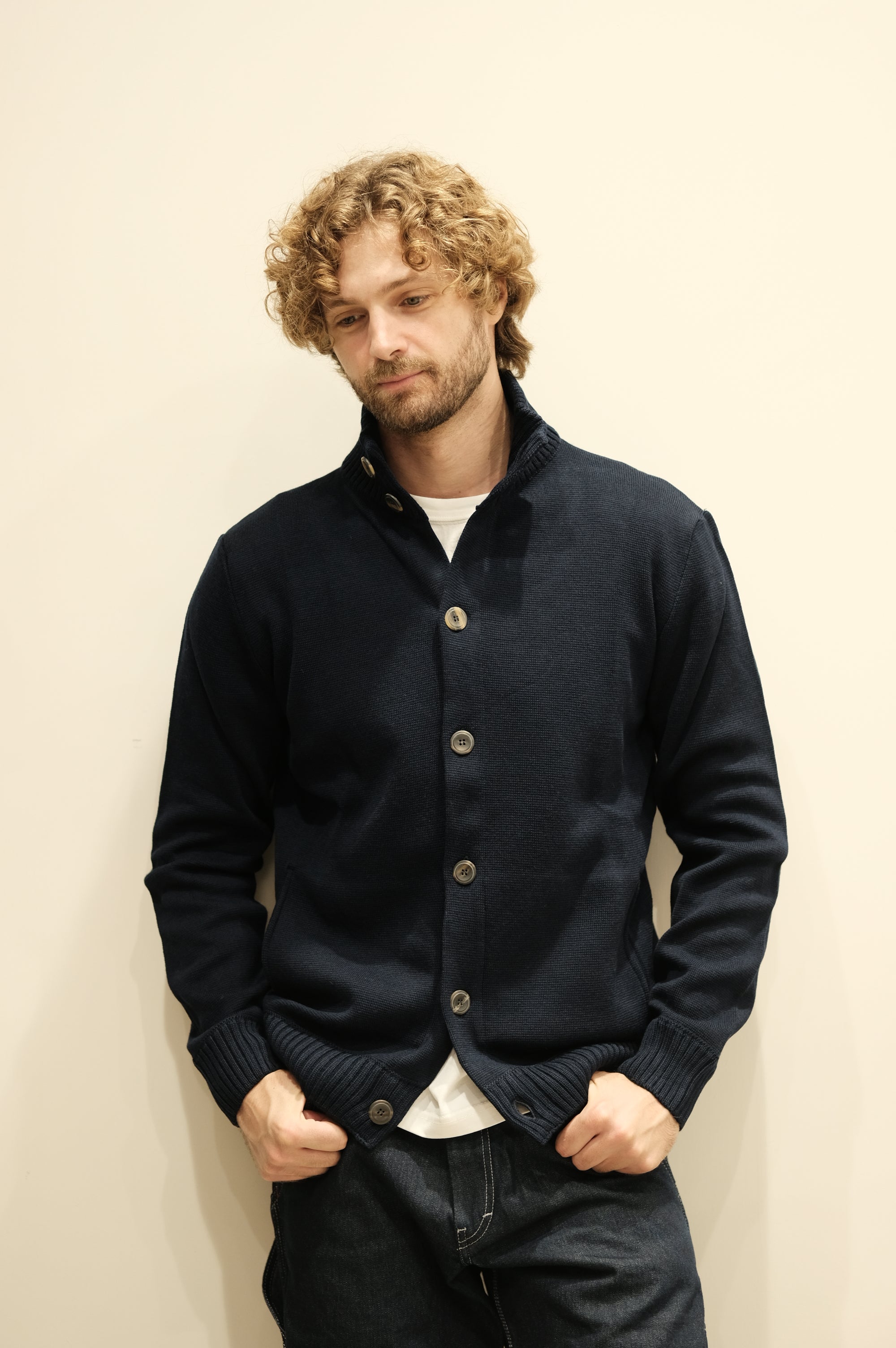 Gaffi & Co. Bomber Bottoni 1.3308 Blu