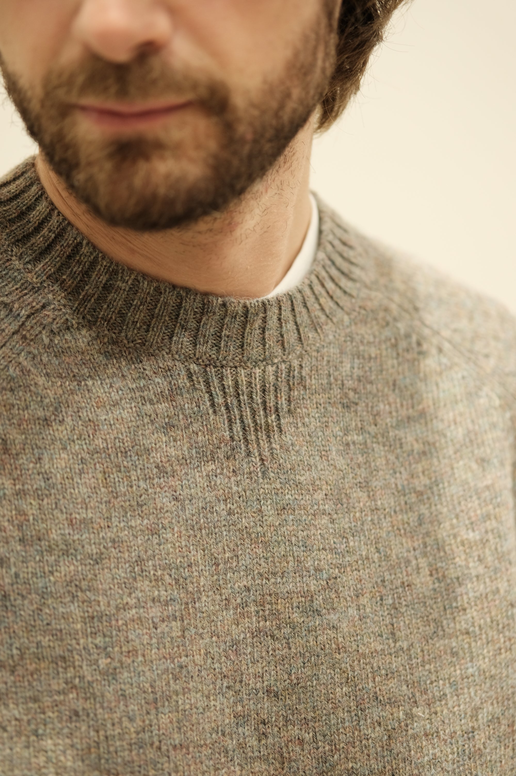 Gaffi & Co. Maglia Shetland Raglan Tortora