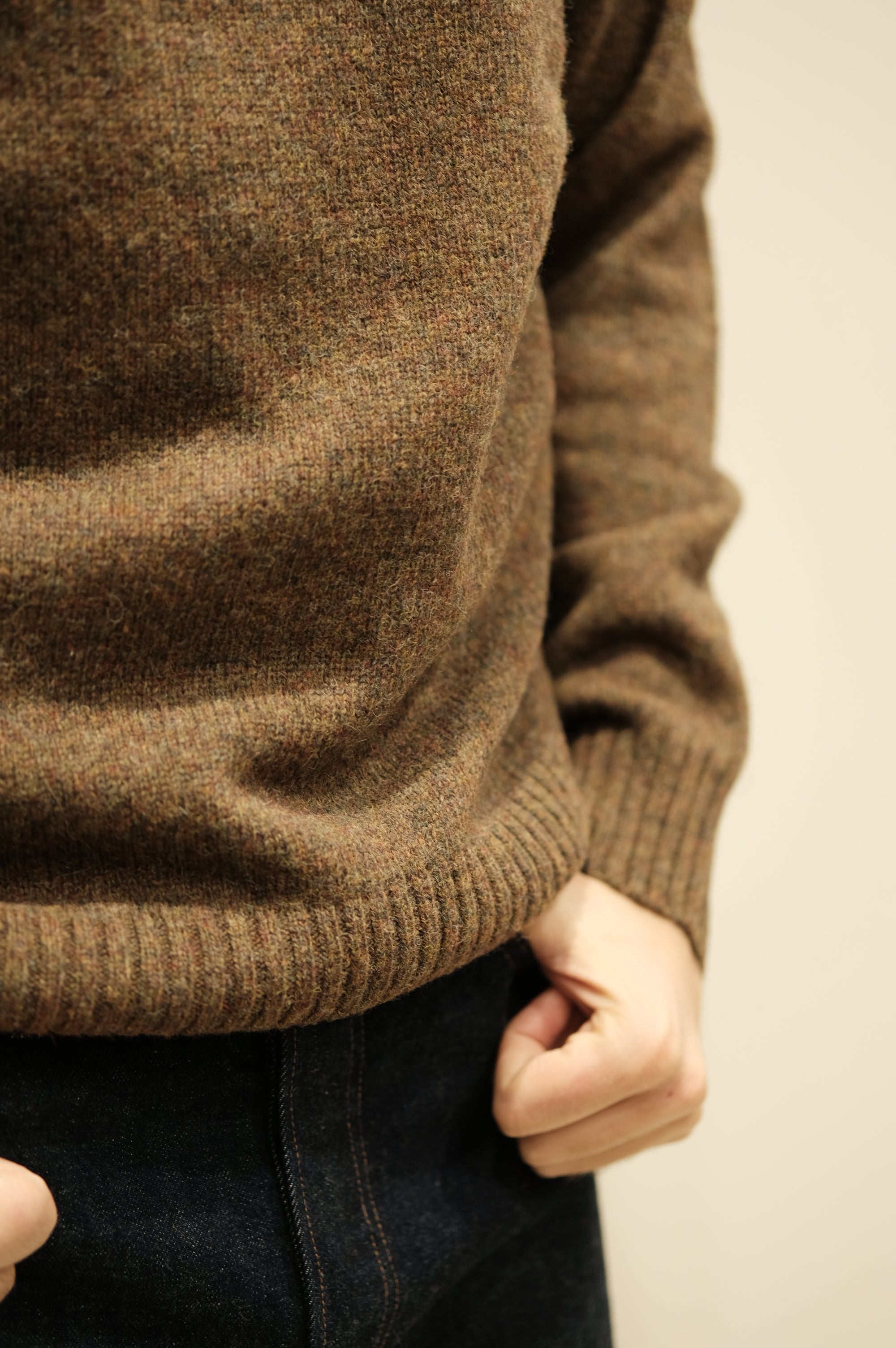 Gaffi & Co. Maglia Shetland Raglan Fango 4