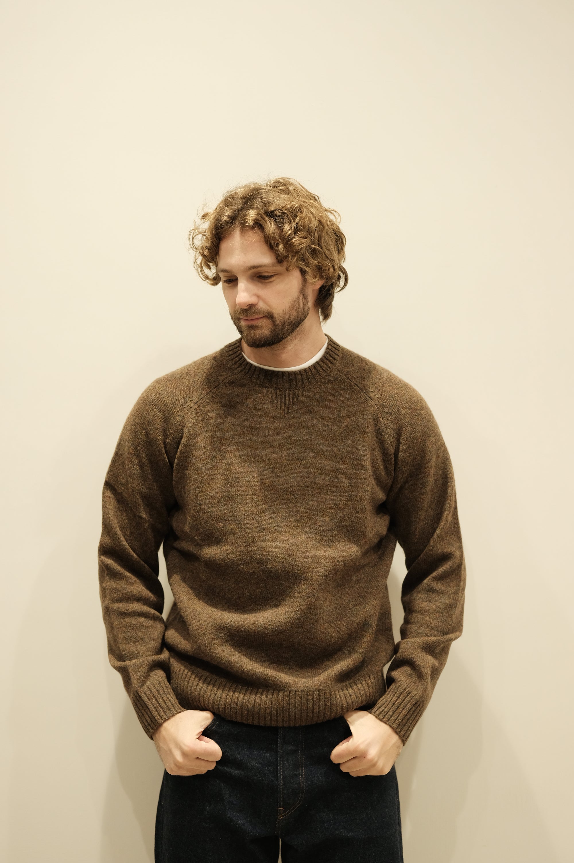 Gaffi & Co. Maglia Shetland Raglan Fango 4