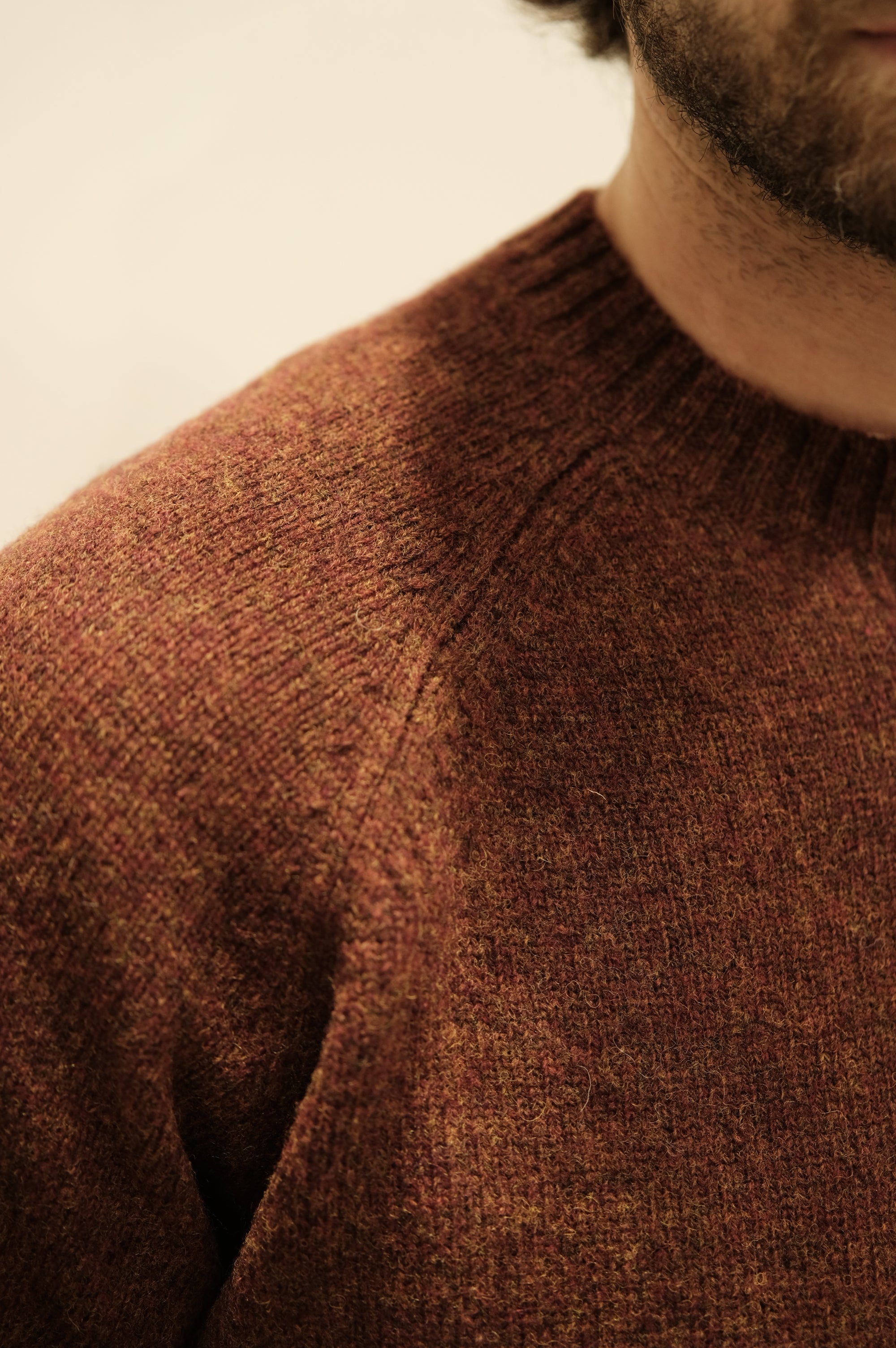 Gaffi & Co. Maglia Shetland Raglan Ruggine