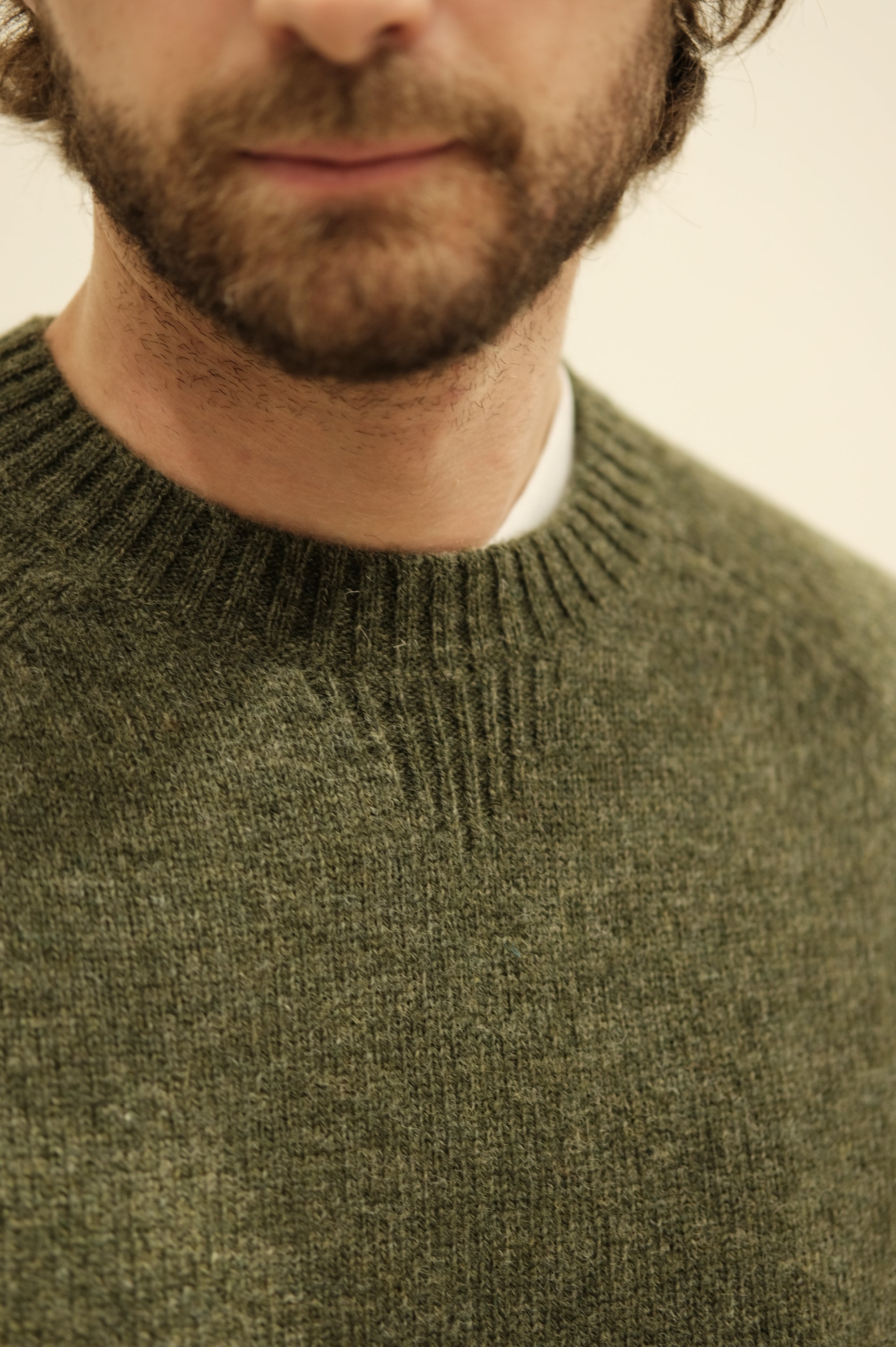 Gaffi & Co. Maglia Shetland Raglan Oliva