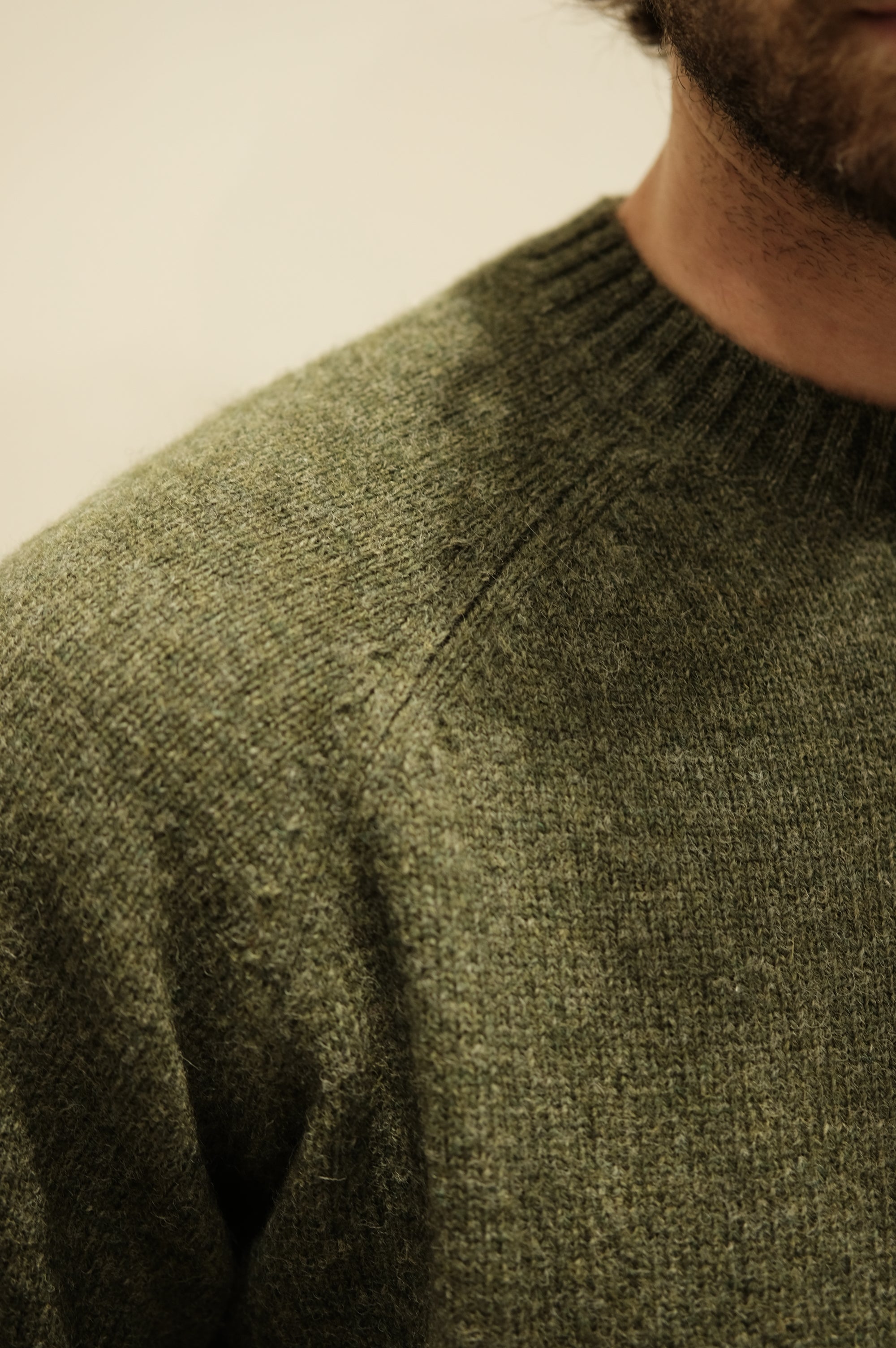 Gaffi & Co. Maglia Shetland Raglan Oliva