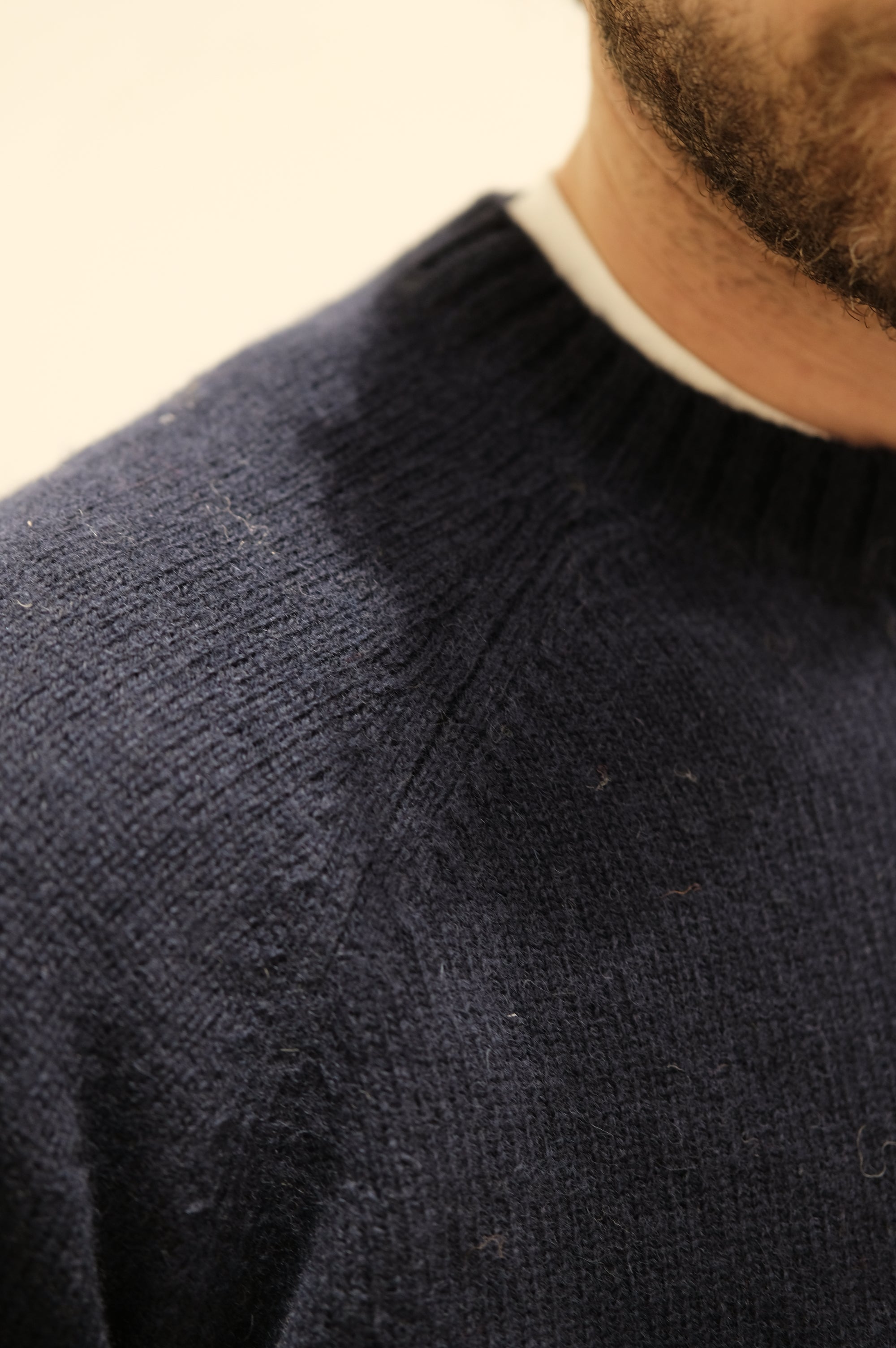 Gaffi & Co. Maglia Shetland Raglan Blu
