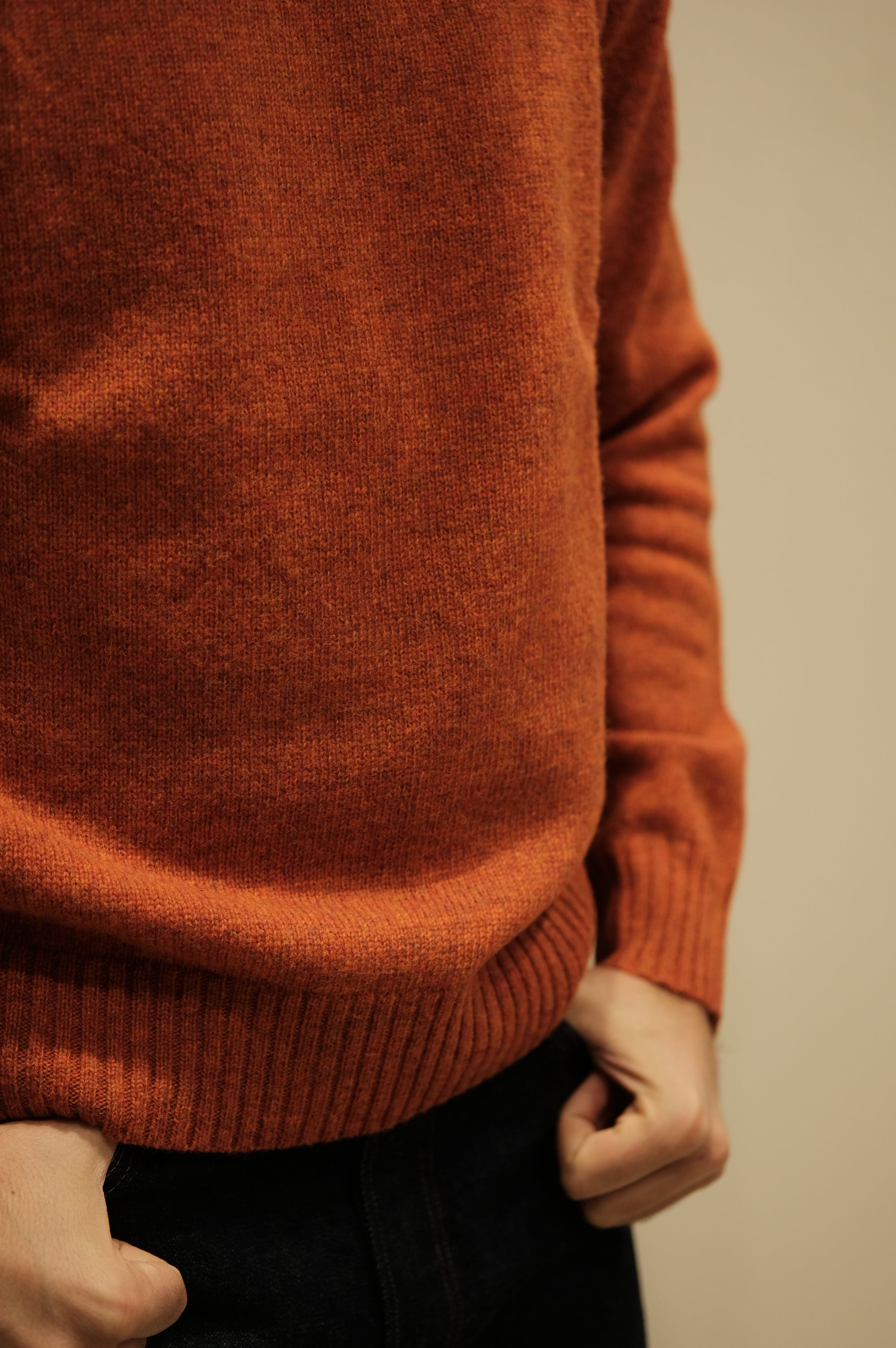 Gaffi & Co. Maglia Shetland Raglan Arancio