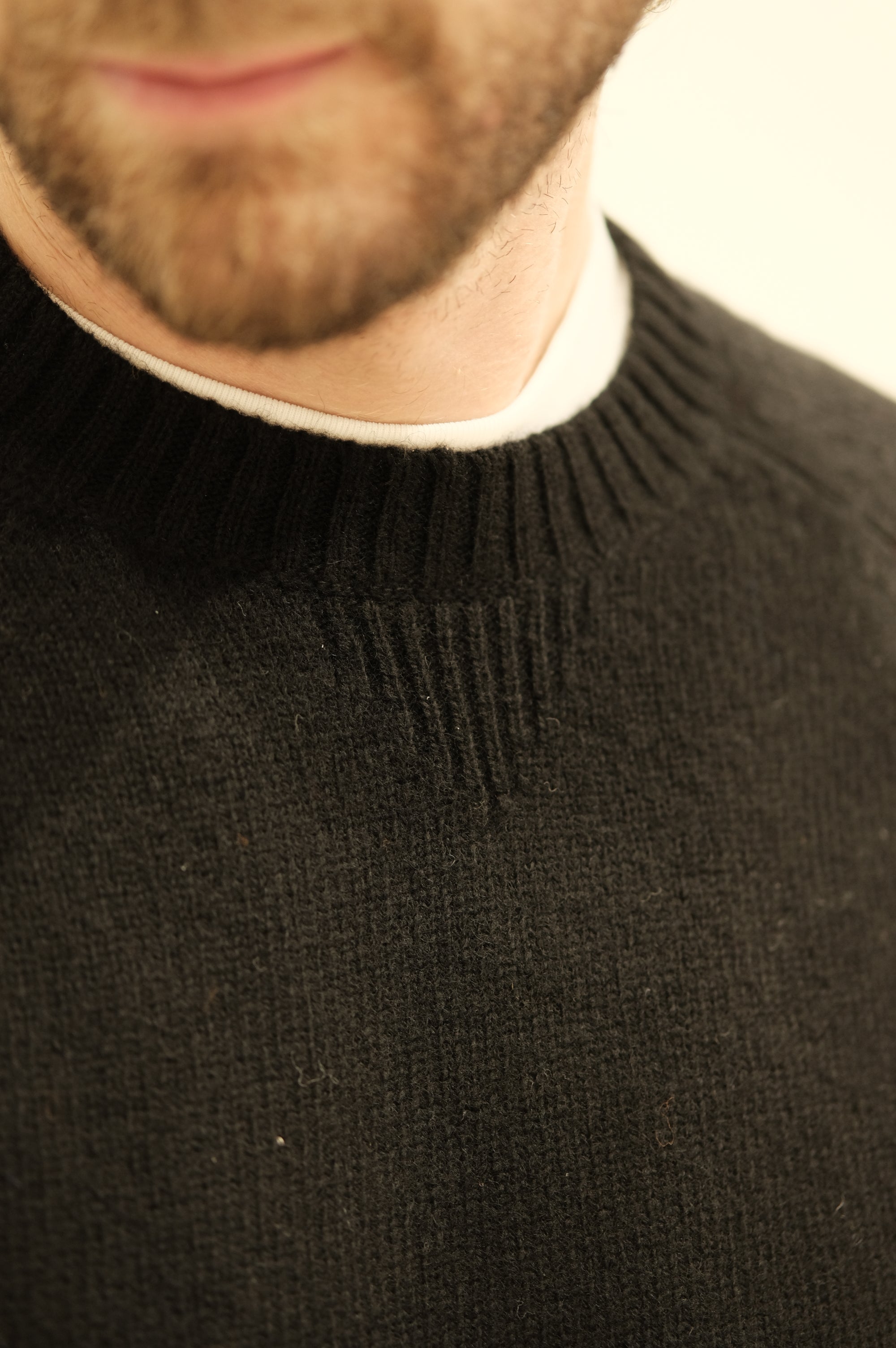 Gaffi & Co. Maglia Shetland Raglan Nero