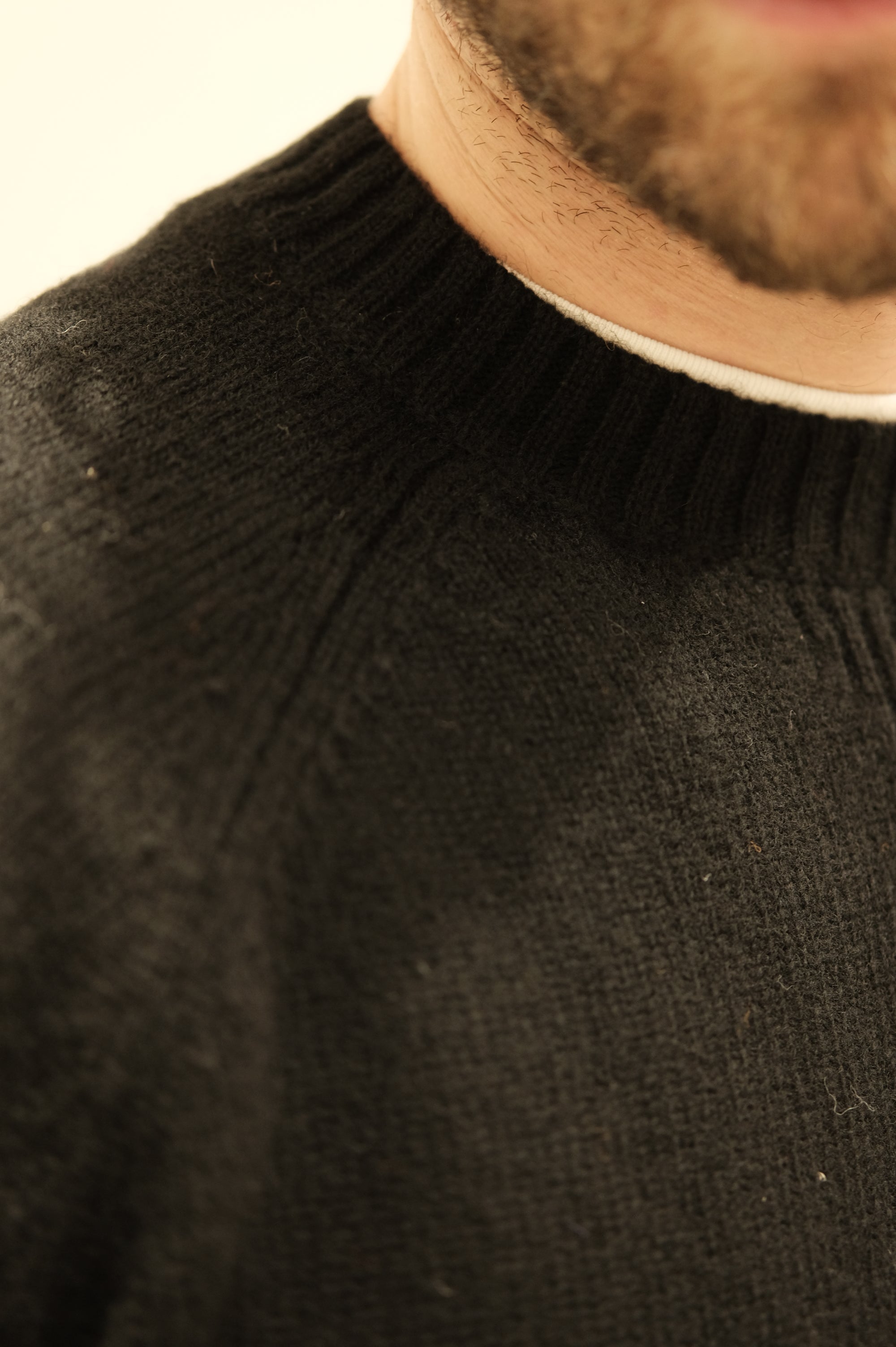 Gaffi & Co. Maglia Shetland Raglan Nero