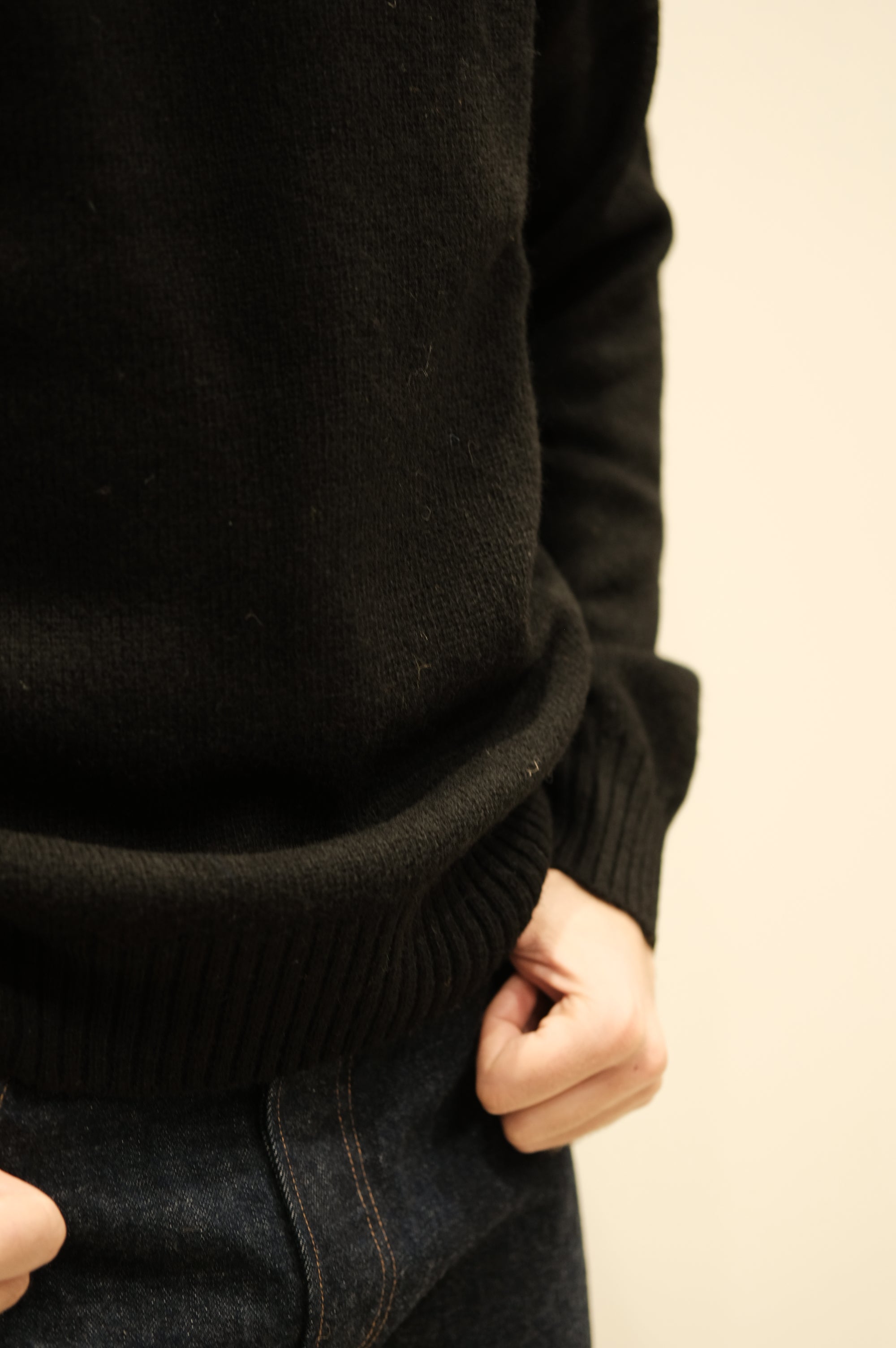 Gaffi & Co. Maglia Shetland Raglan Nero