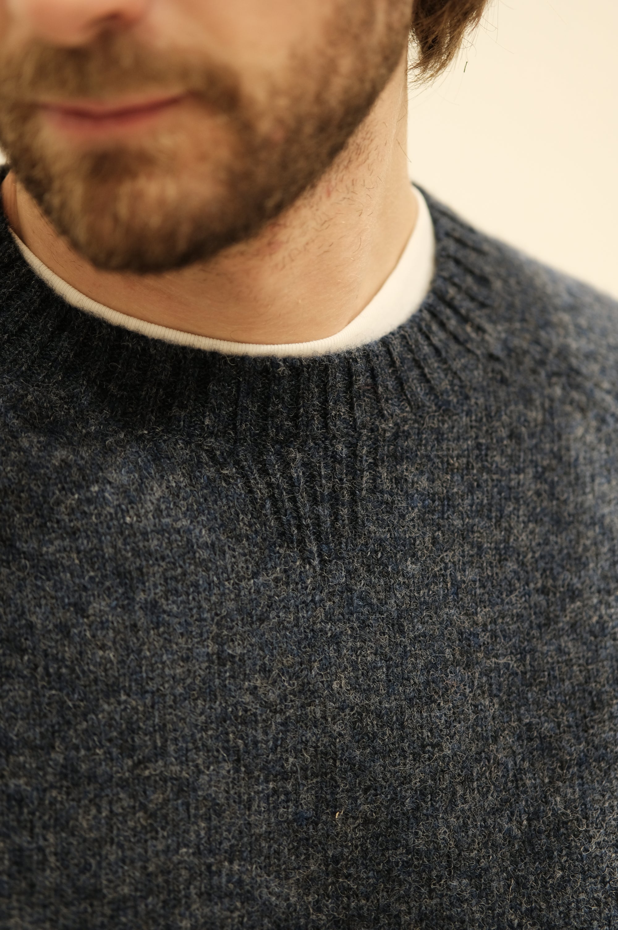 Gaffi & Co. Maglia Shetland Raglan Denim