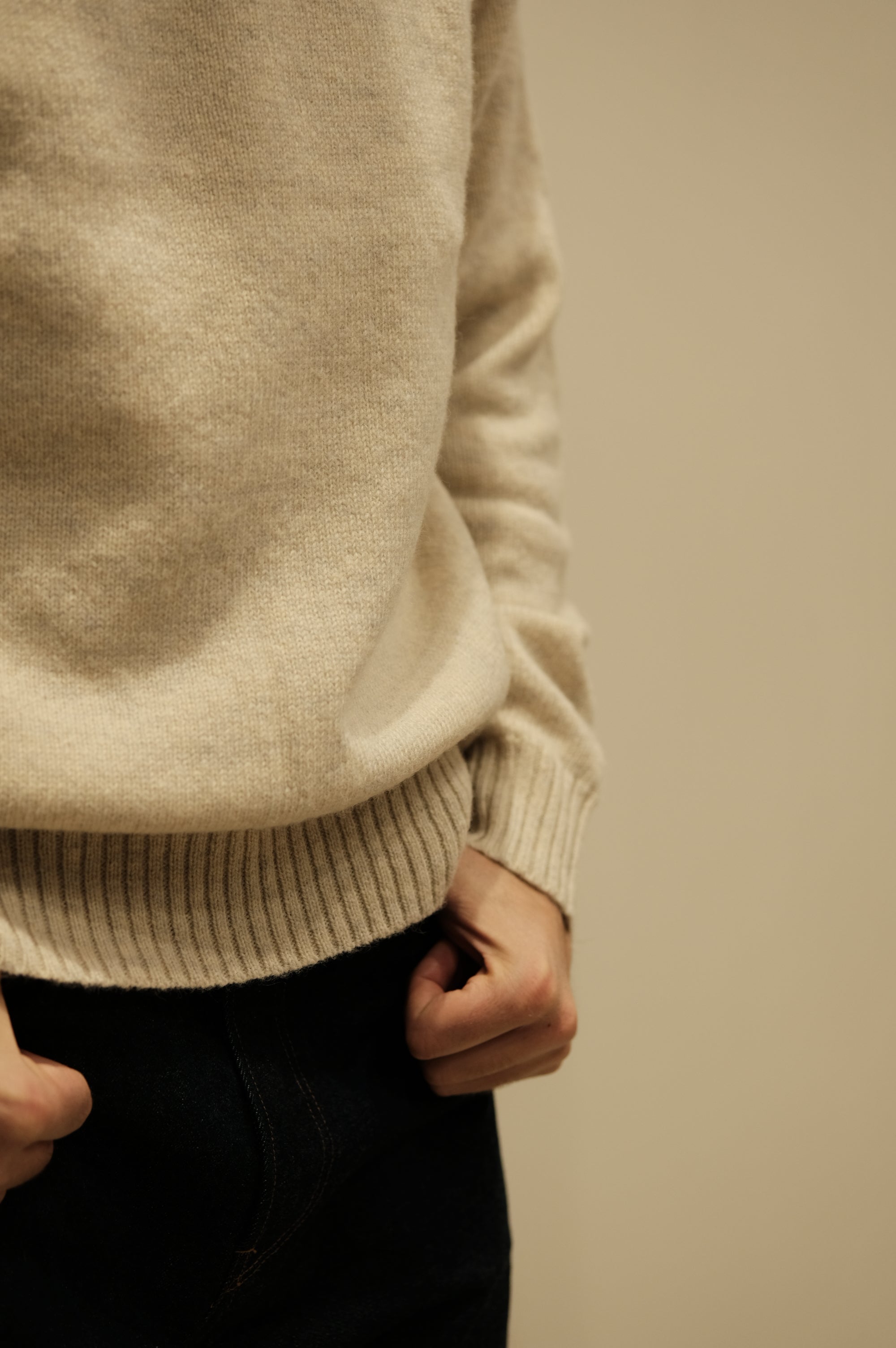 Gaffi & Co. Maglia Shetland Raglan Avorio