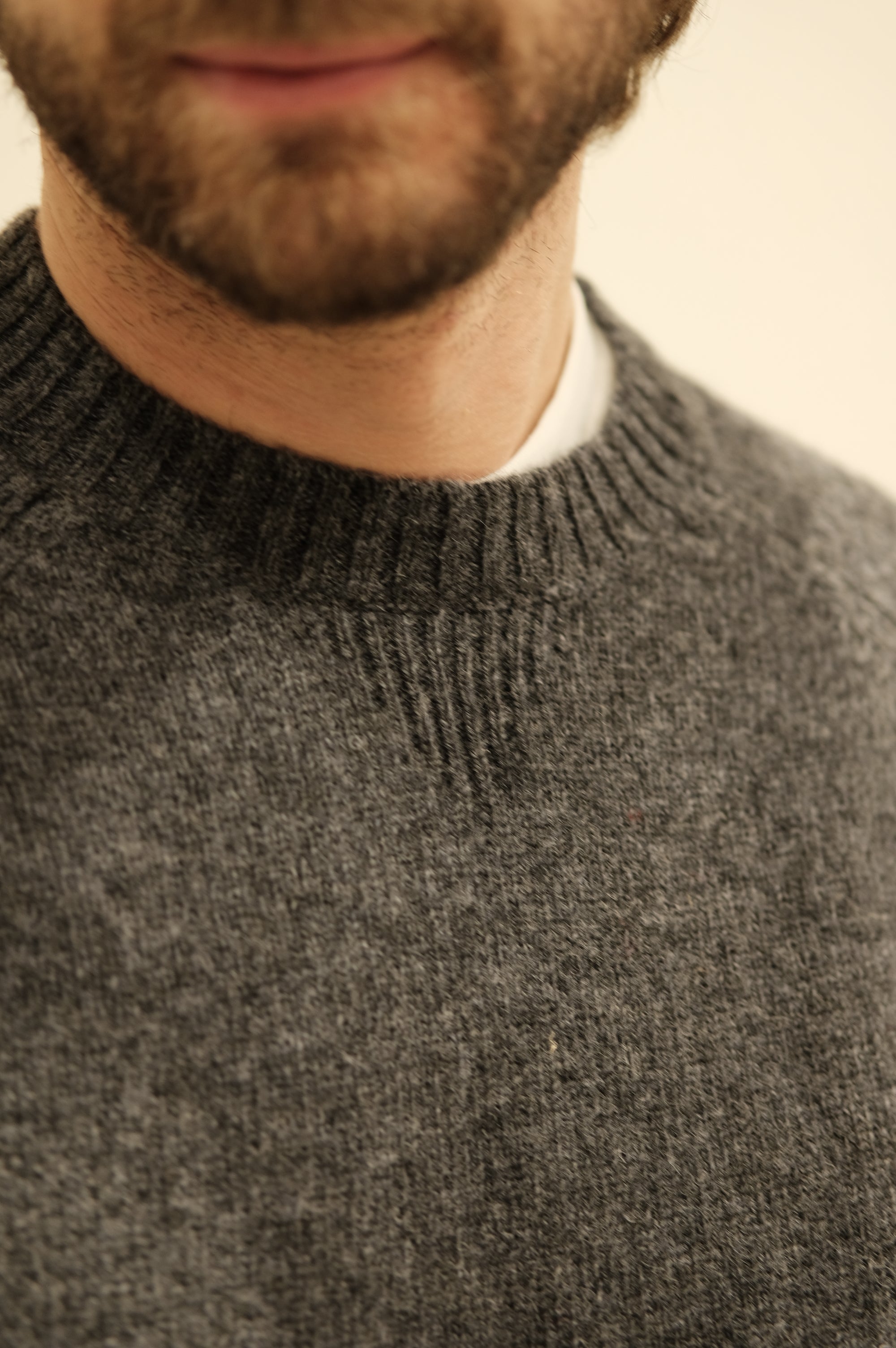 Gaffi & Co. Maglia Shetland Raglan Antracite