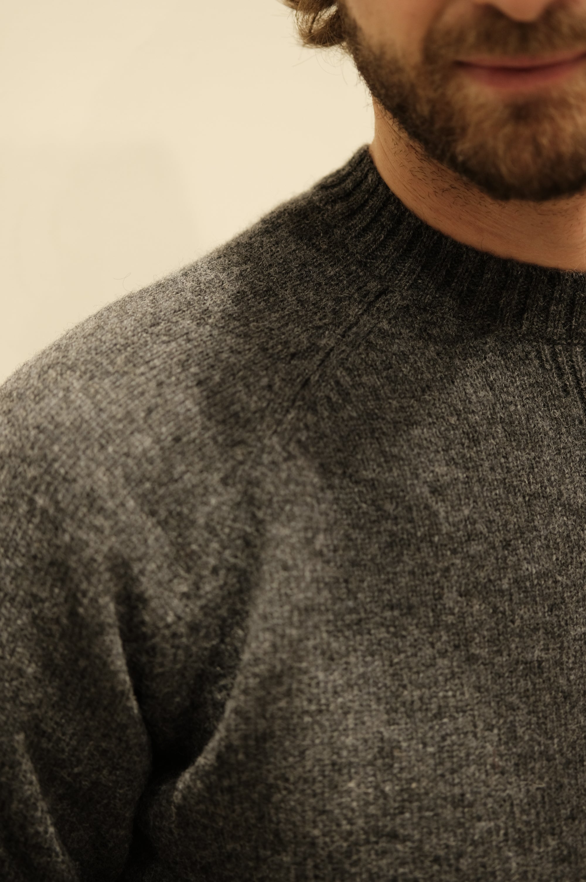 Gaffi & Co. Maglia Shetland Raglan Antracite