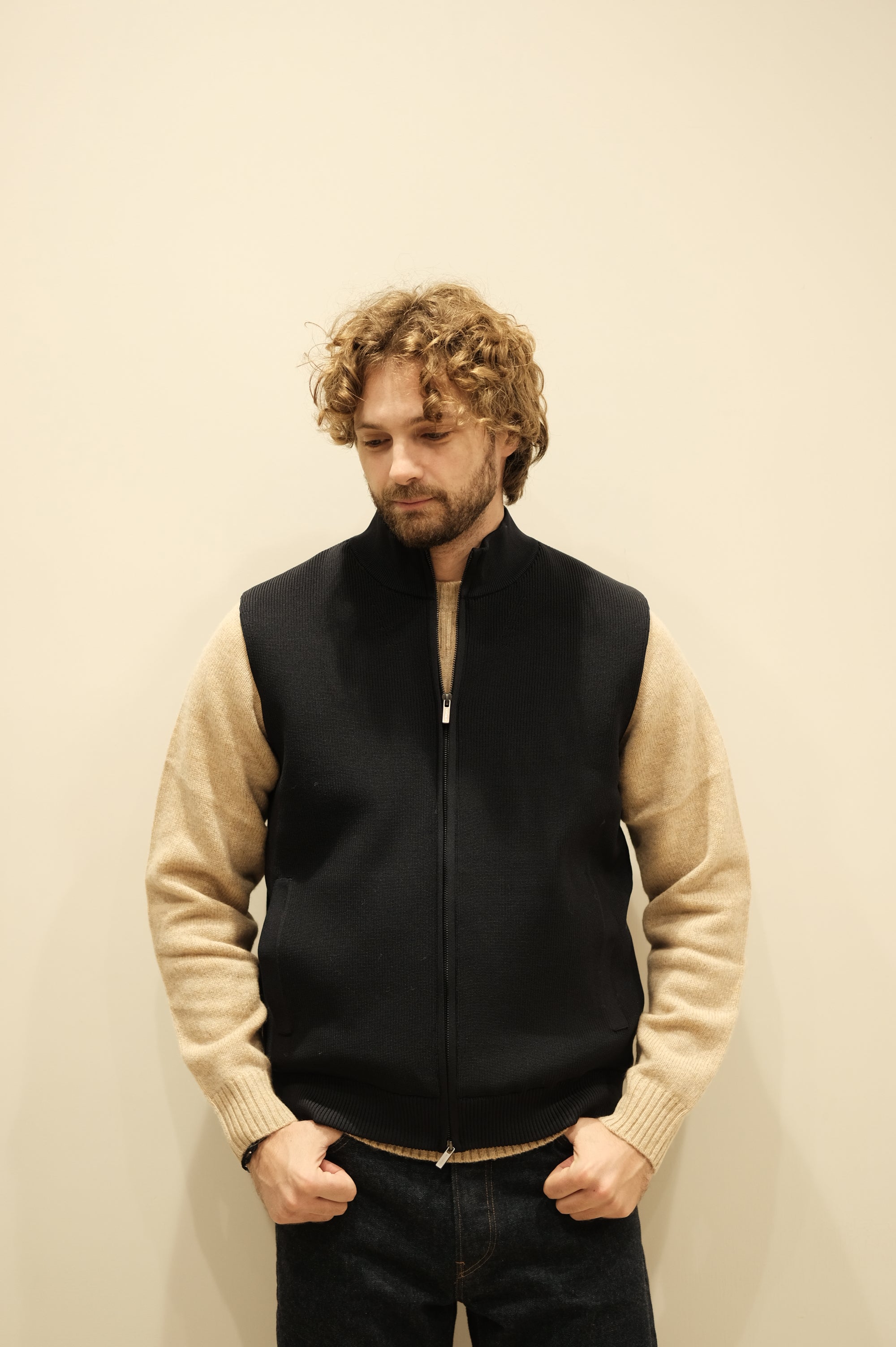 Jeordie's Gilet Maglia Blu
