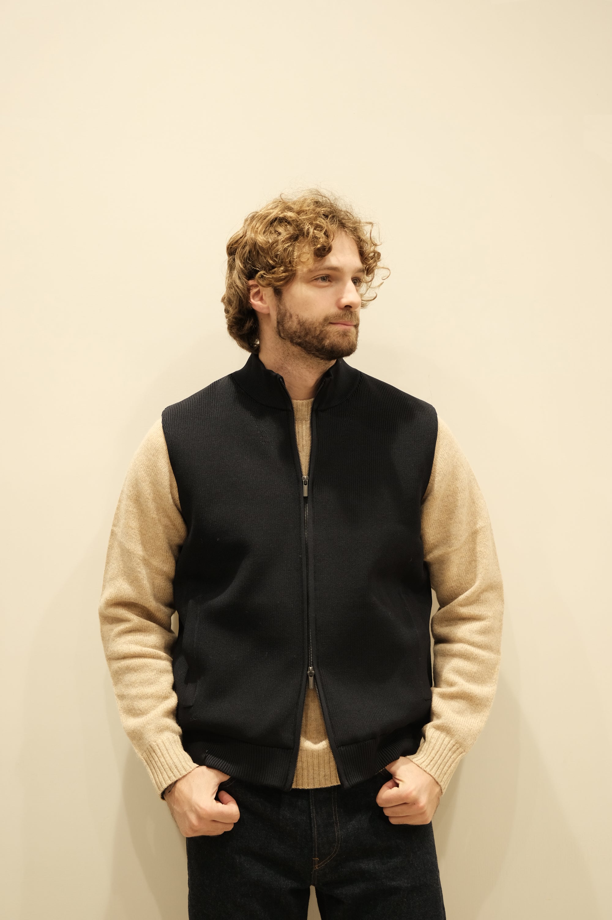 Jeordie's Gilet Maglia Blu