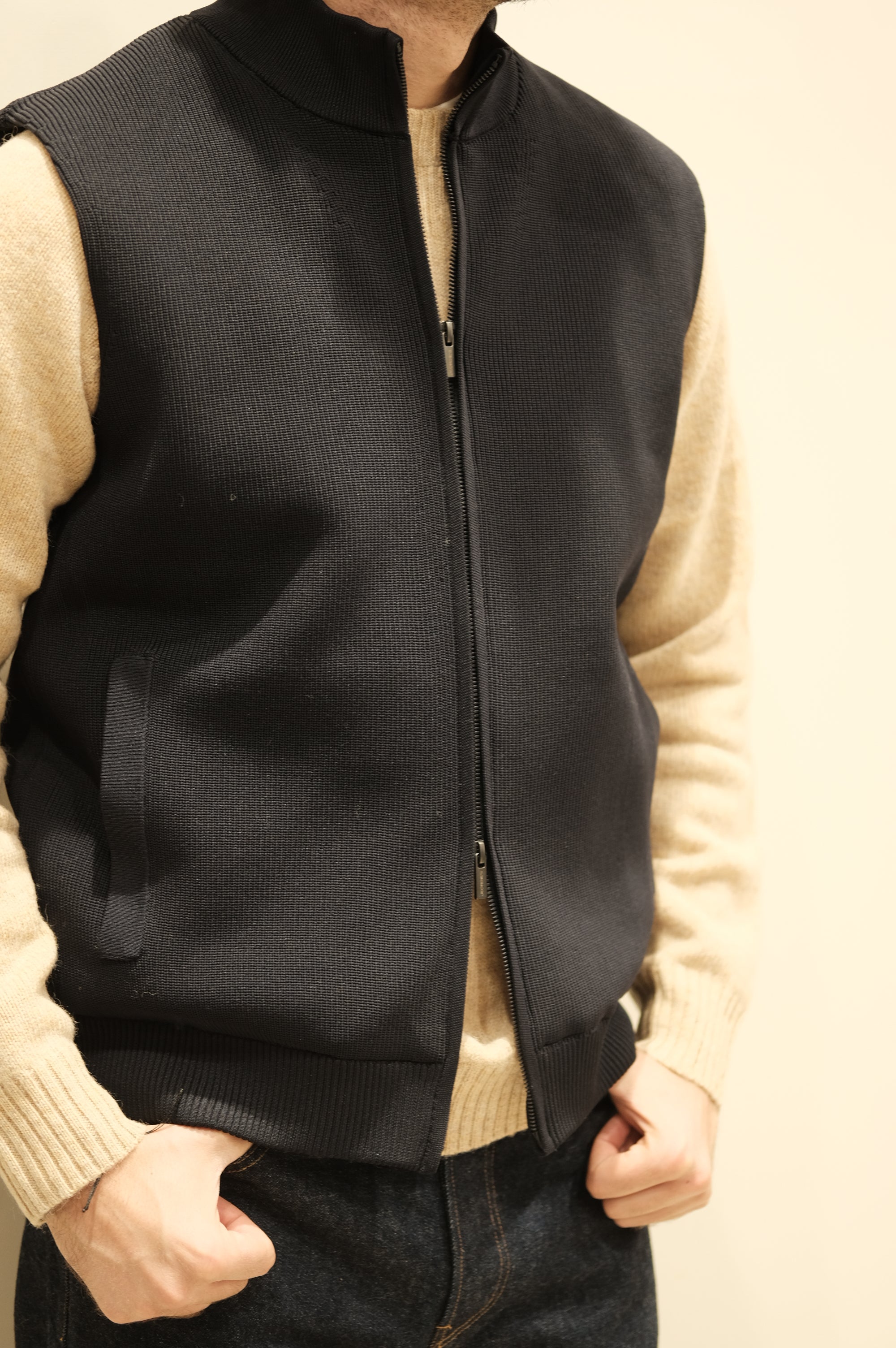Jeordie's Gilet Maglia Blu
