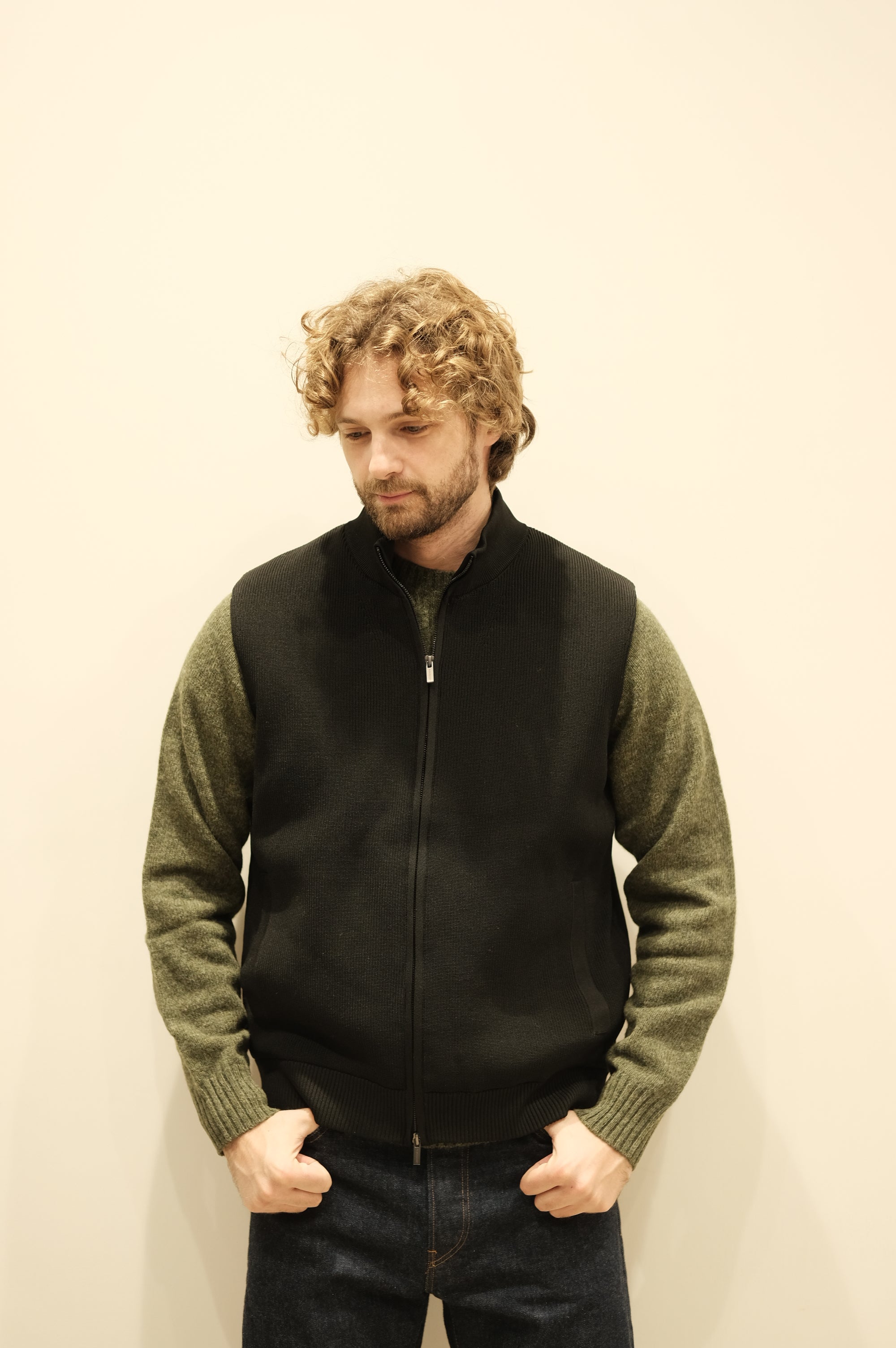 Jeordie's Gilet Maglia Nero
