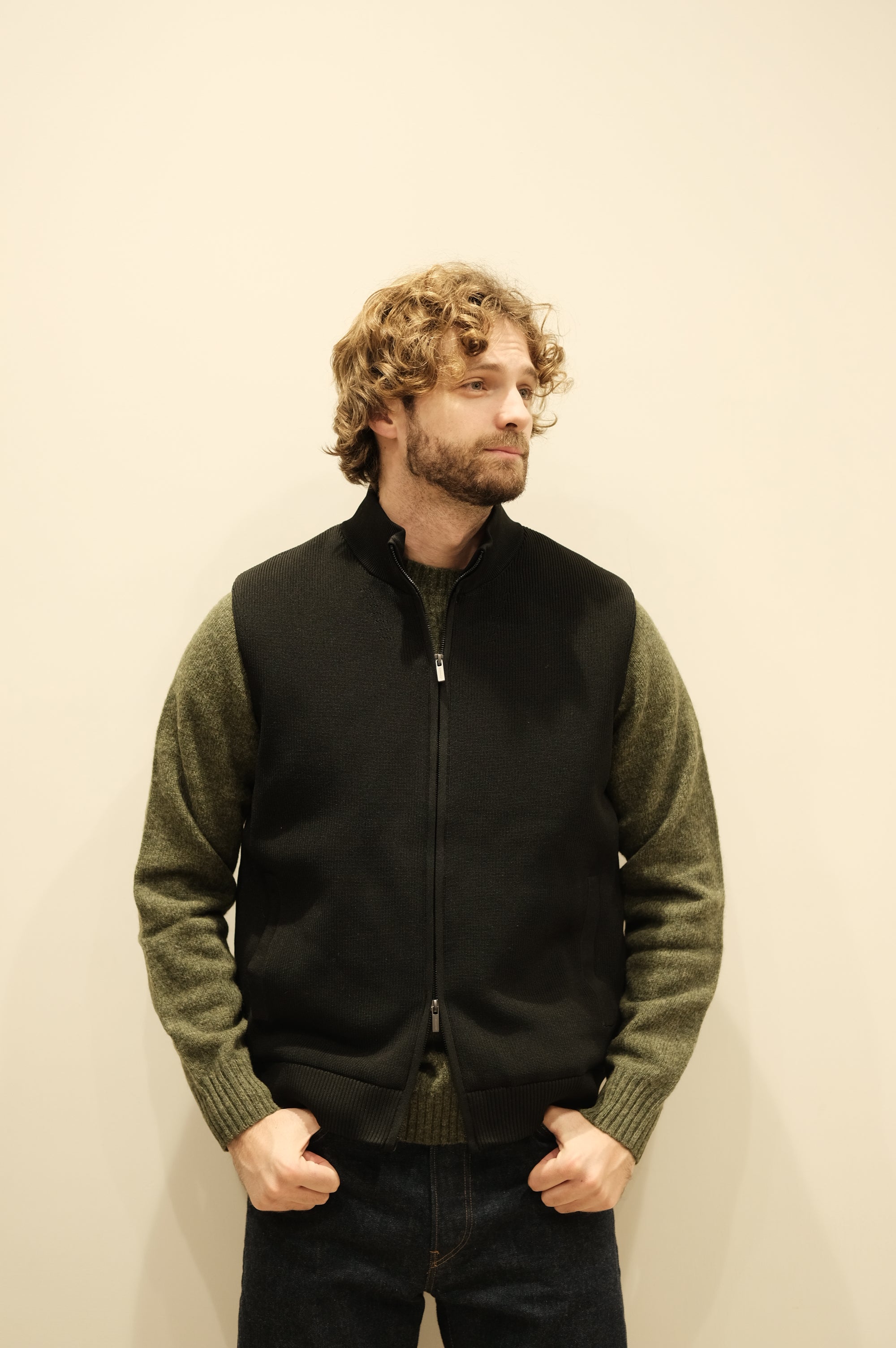 Jeordie's Gilet Maglia Nero