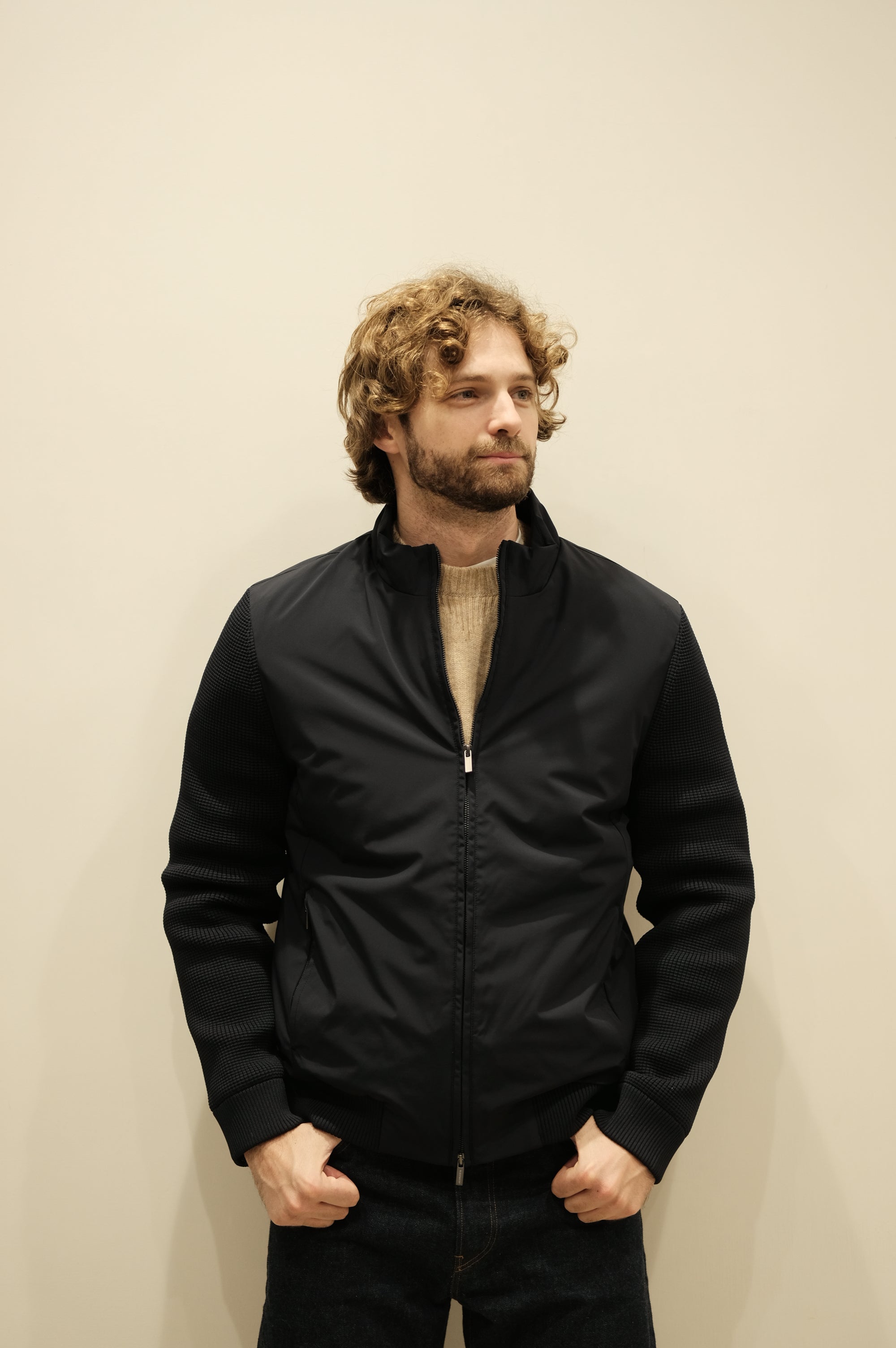 Jeordie's Bomber Nylon/Maglia Blu
