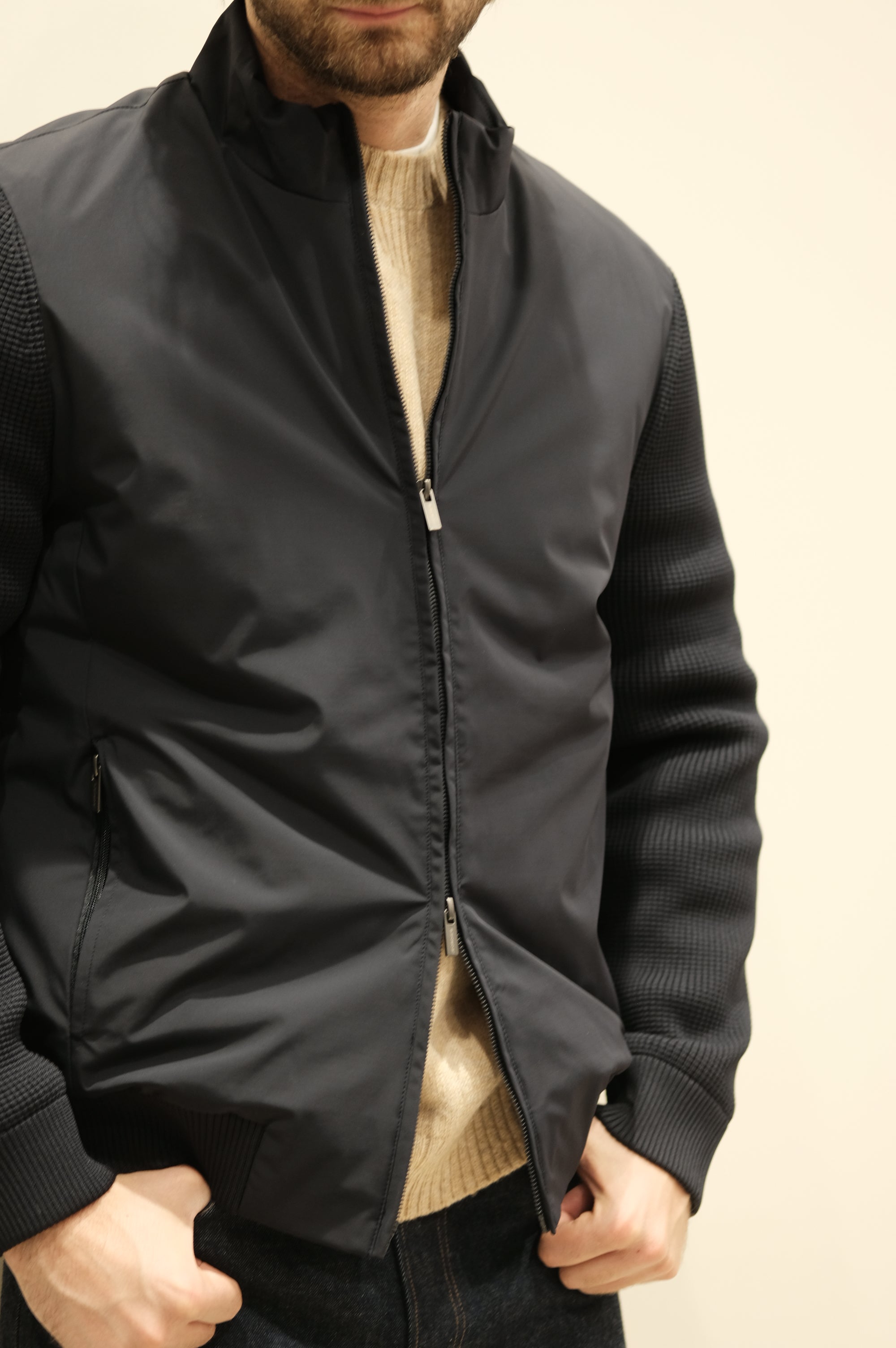 Jeordie's Bomber Nylon/Maglia Blu
