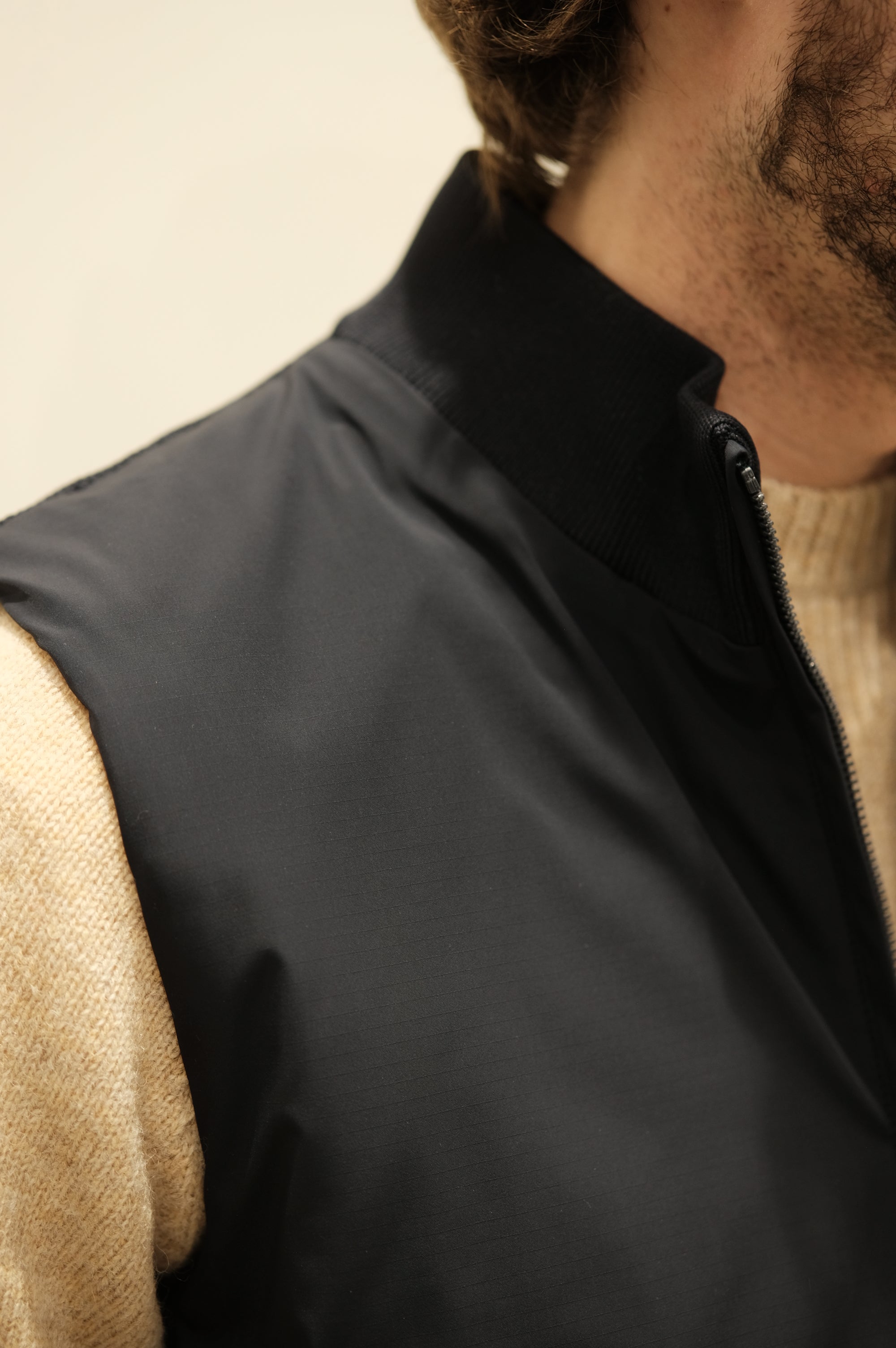 Jeordie's Gilet Nylon/Maglia Blu