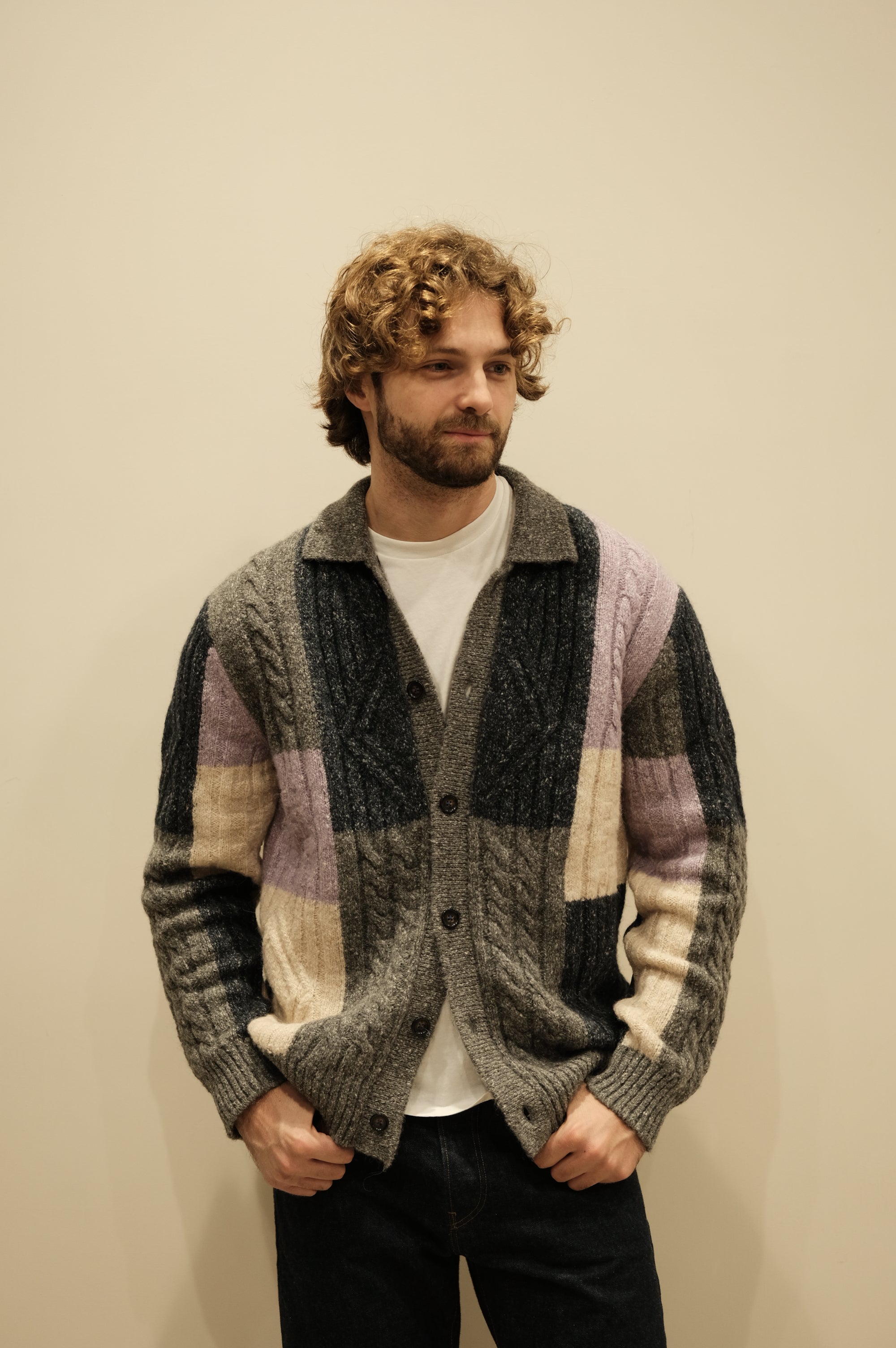 Gallia Maglia Cardigan Grish Multi Blu
