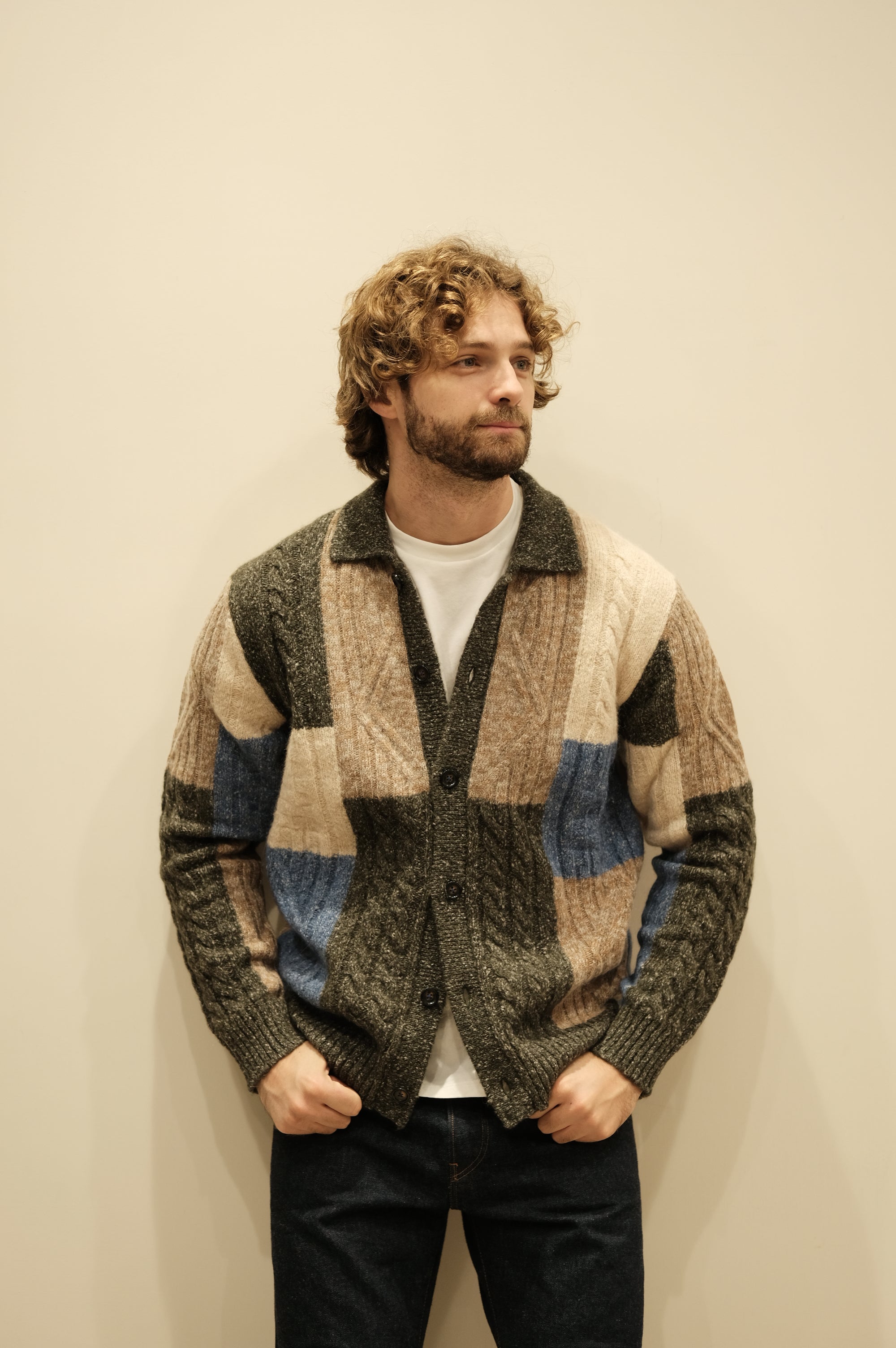 Gallia Maglia Cardigan Grish Multi Green
