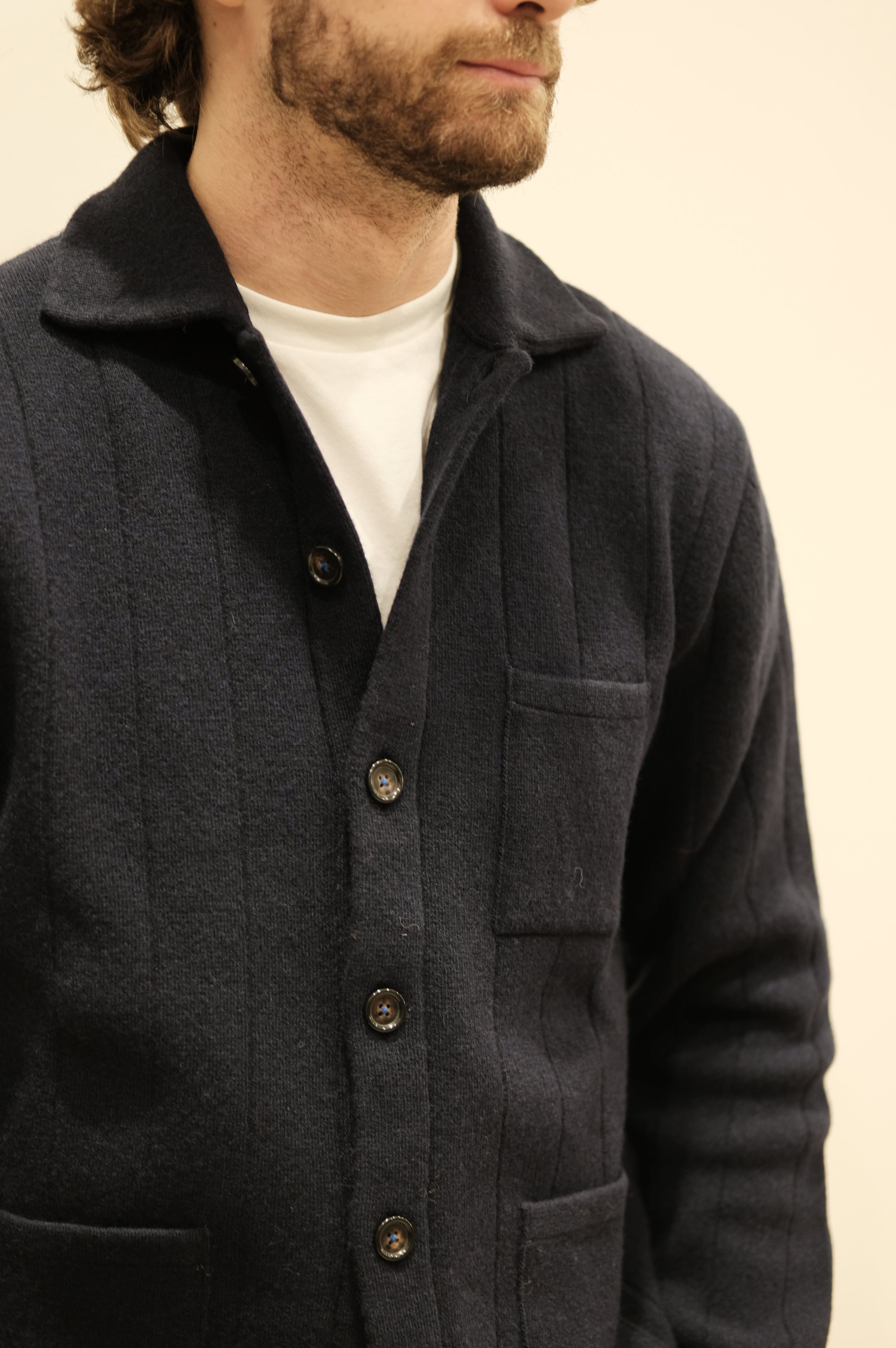 Gallia Maglia Cardigan Sting Col. Blu