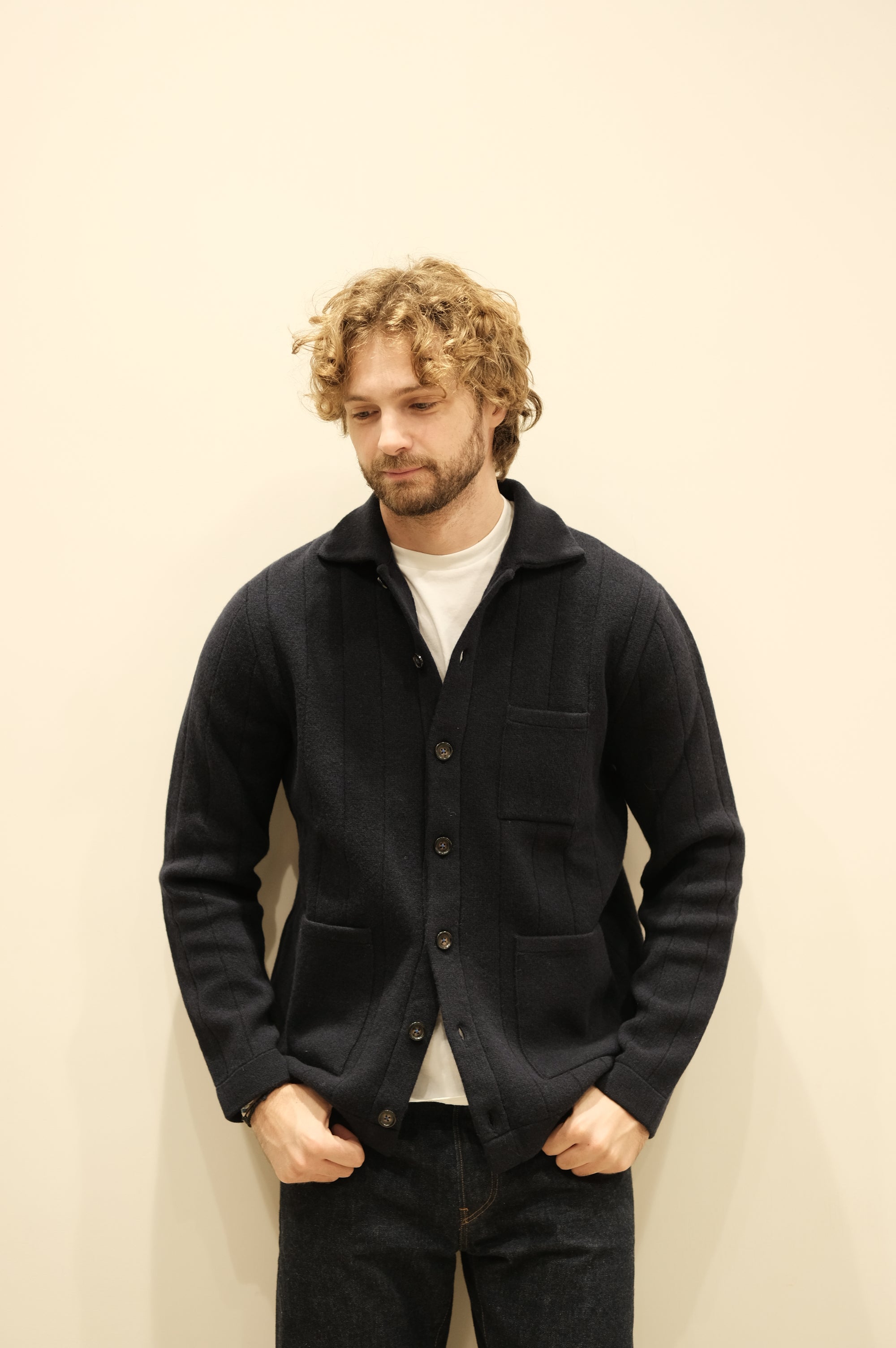 Gallia Maglia Cardigan Sting Col. Blu