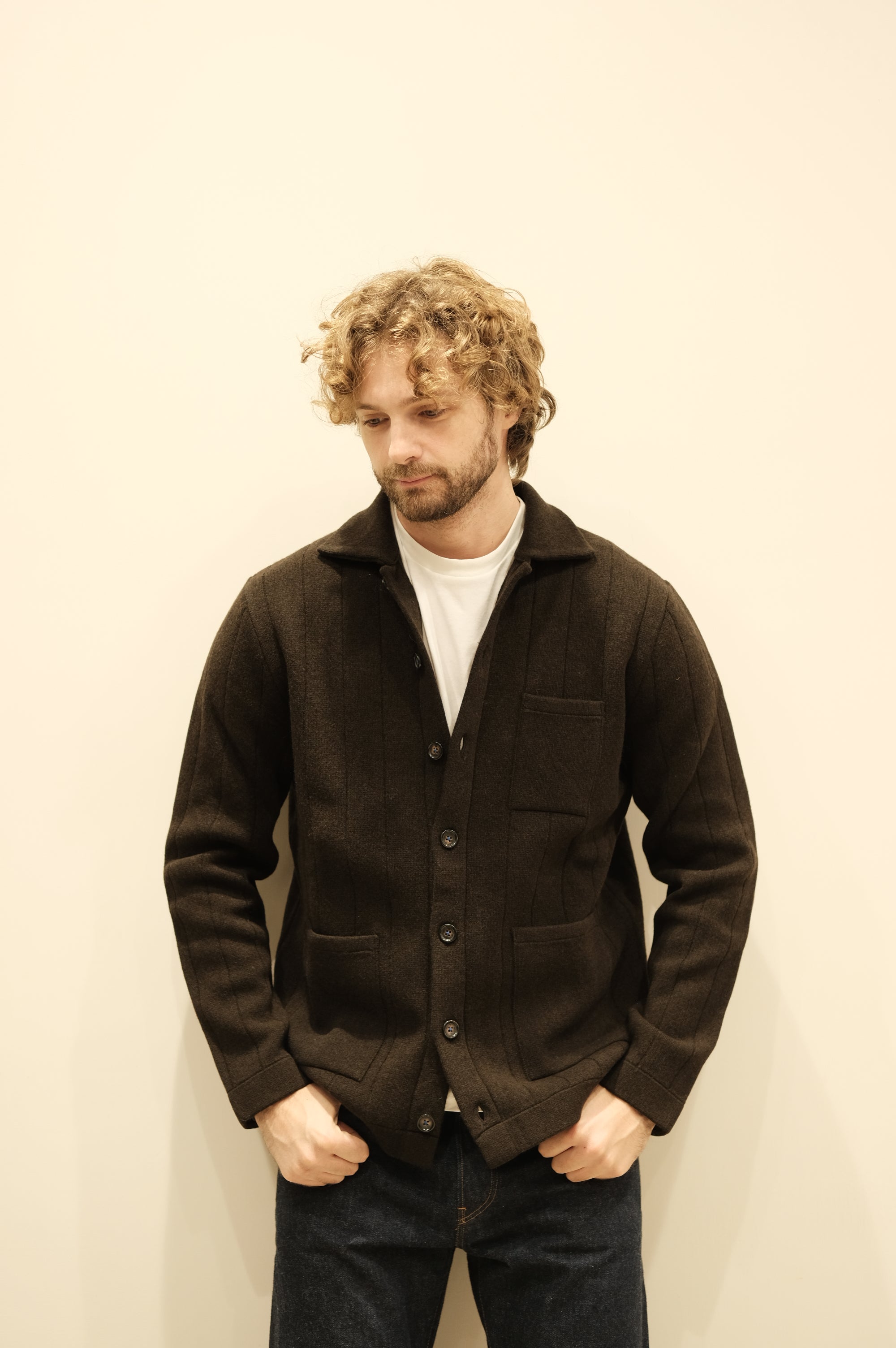 Gallia Maglia Cardigan Sting Col. Caffè