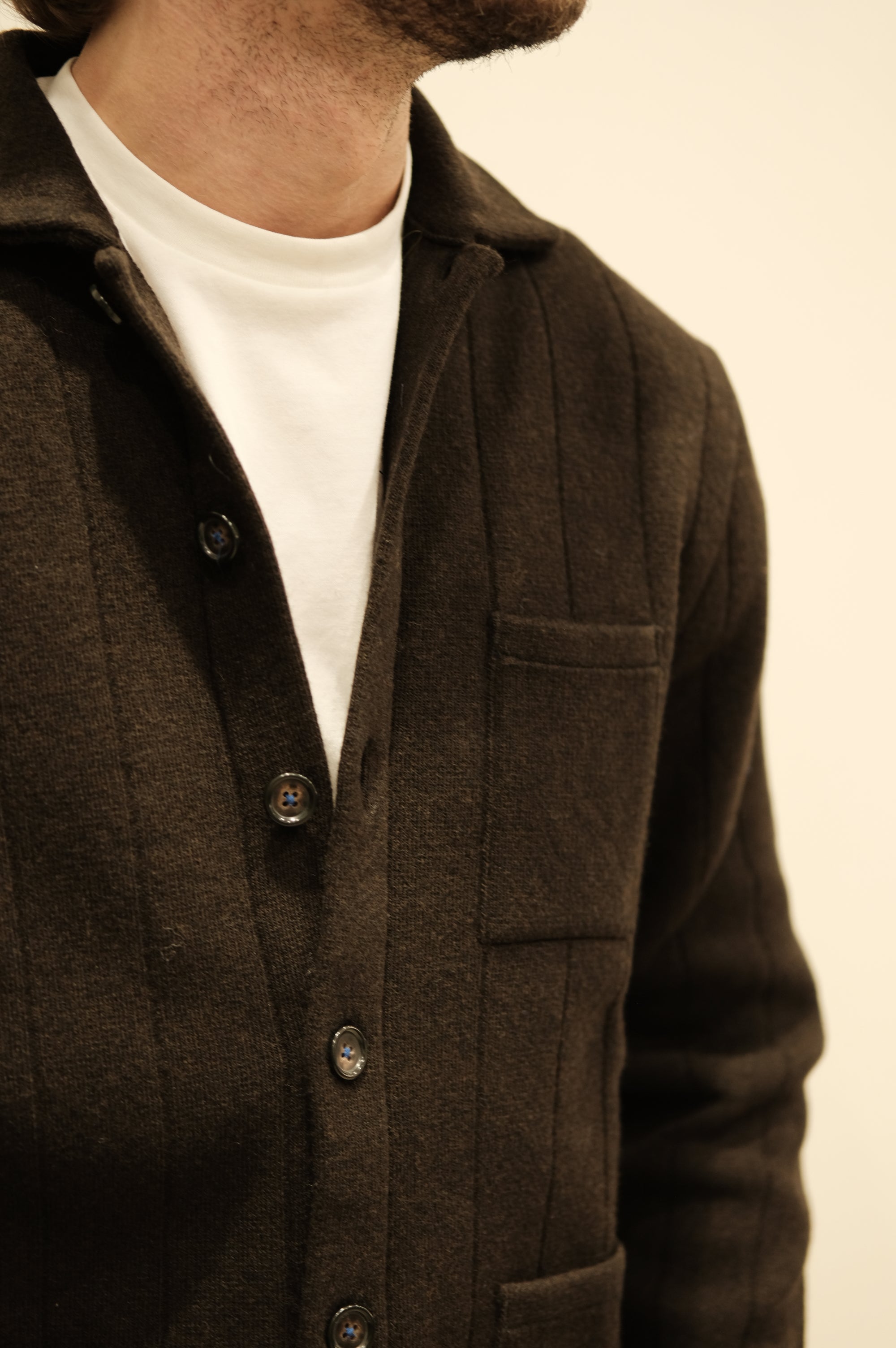 Gallia Maglia Cardigan Sting Col. Caffè
