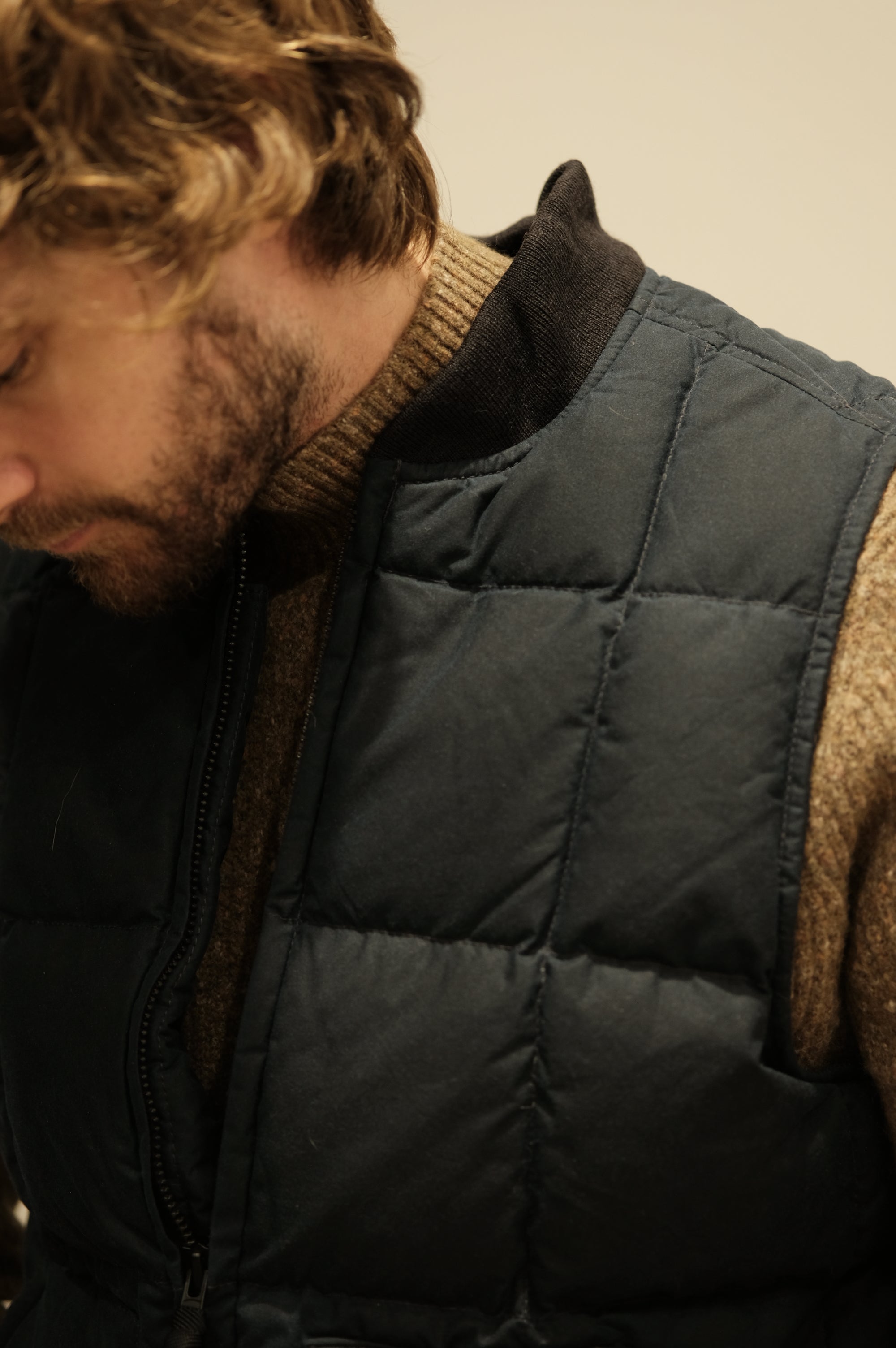 Filson Waxed Down Vest Night Sky