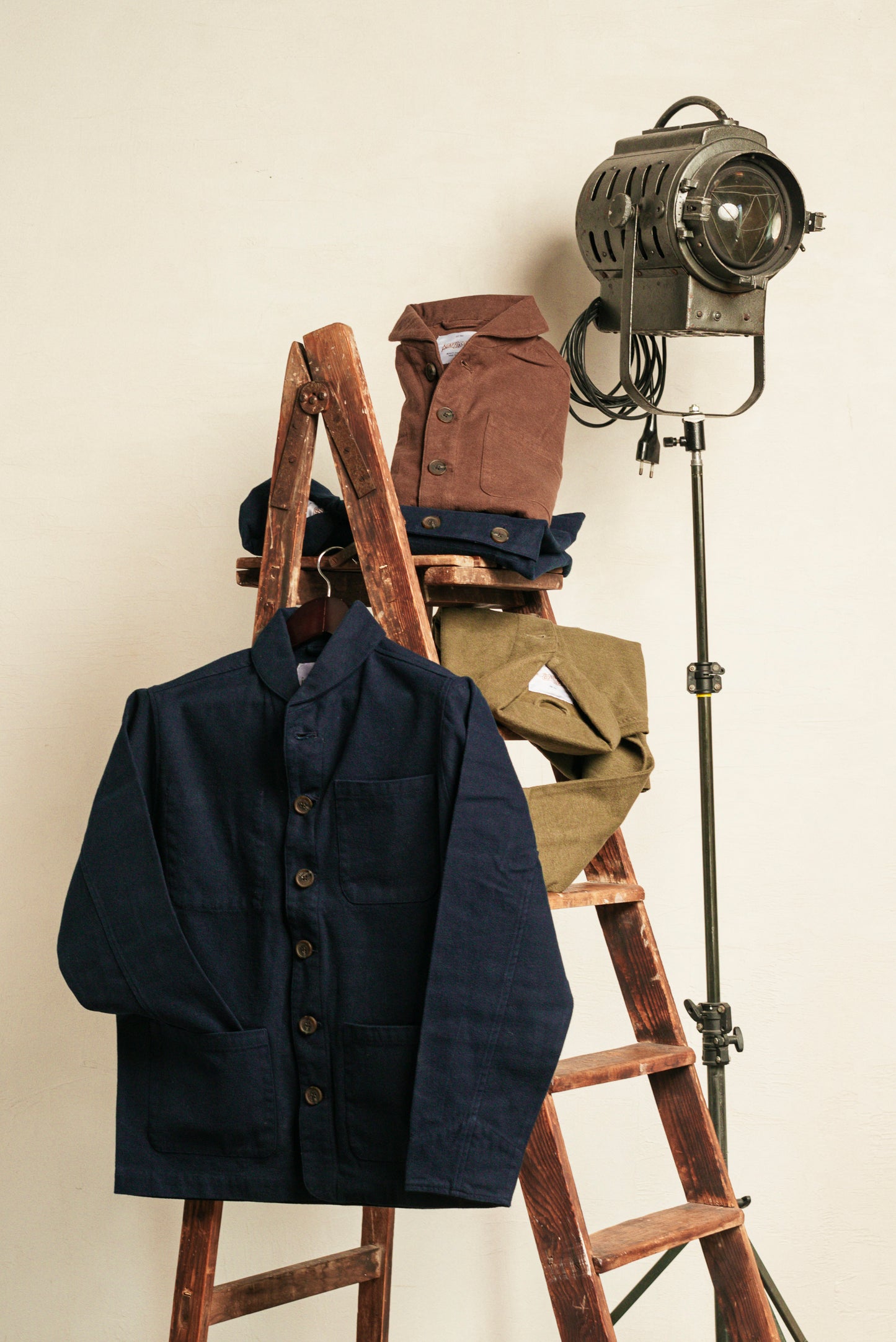 Gaffi & Co. Work Jacket Moleskine Blu